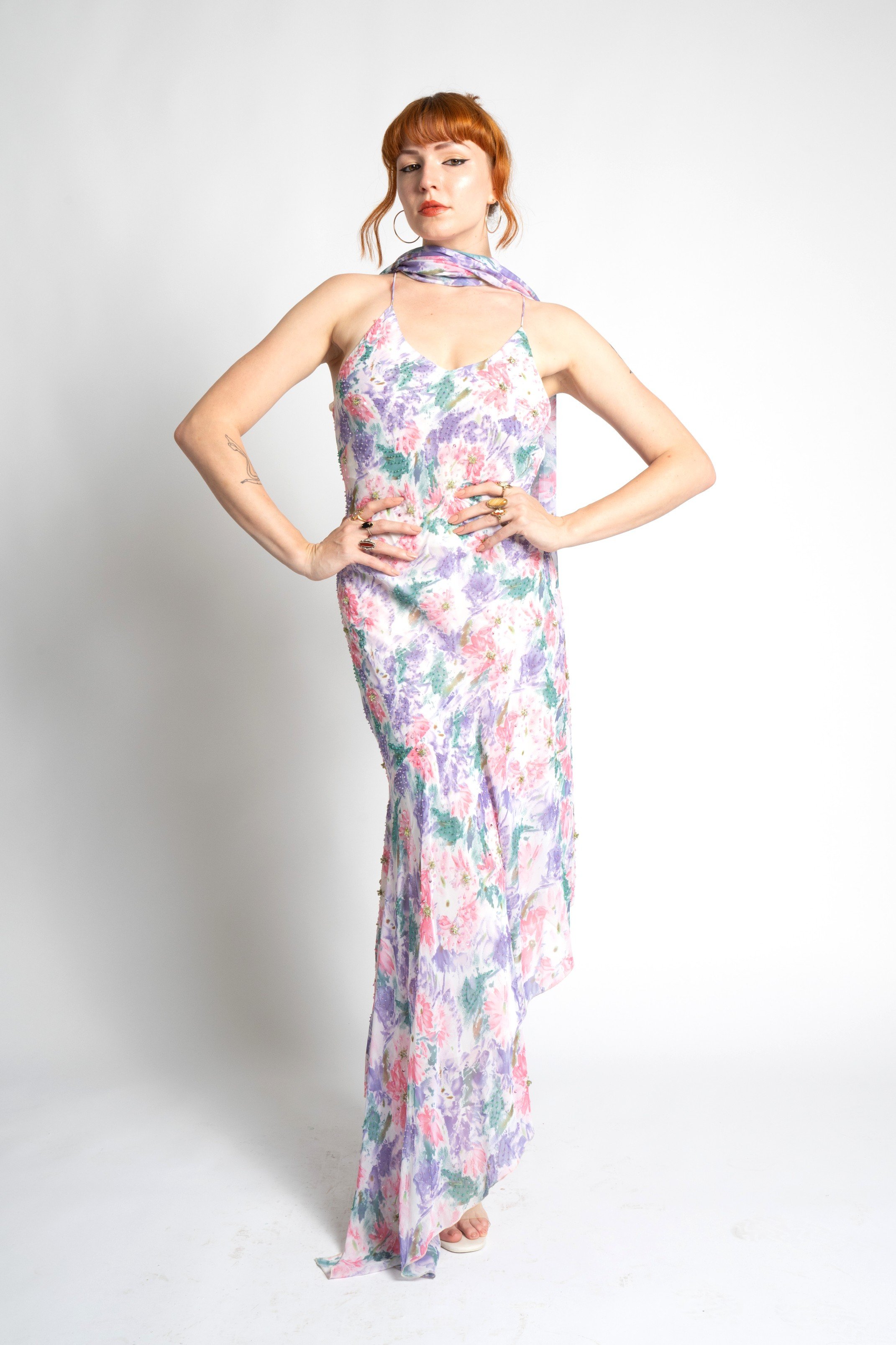 asymmetric denim dress SHREYA GHODAWAT IN OUR ASYMMETRIC DENIM DRESS main image 1