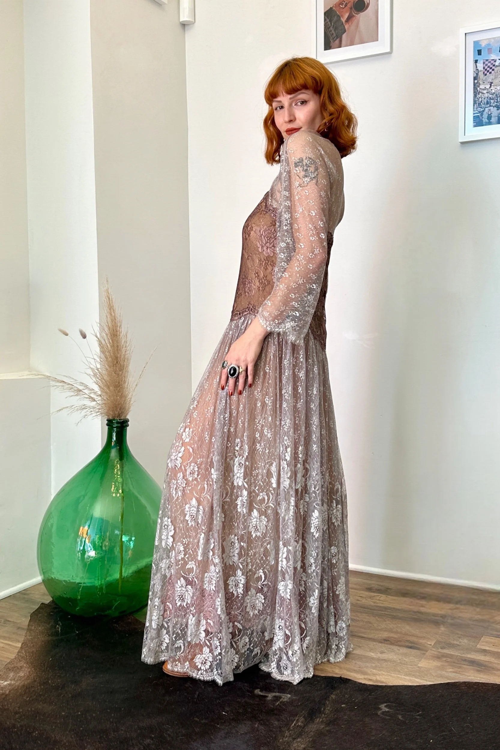 tea length lace cocktail dress La Femme 30016 Lace A-Line Cocktail Dress – Mydressline main image 1