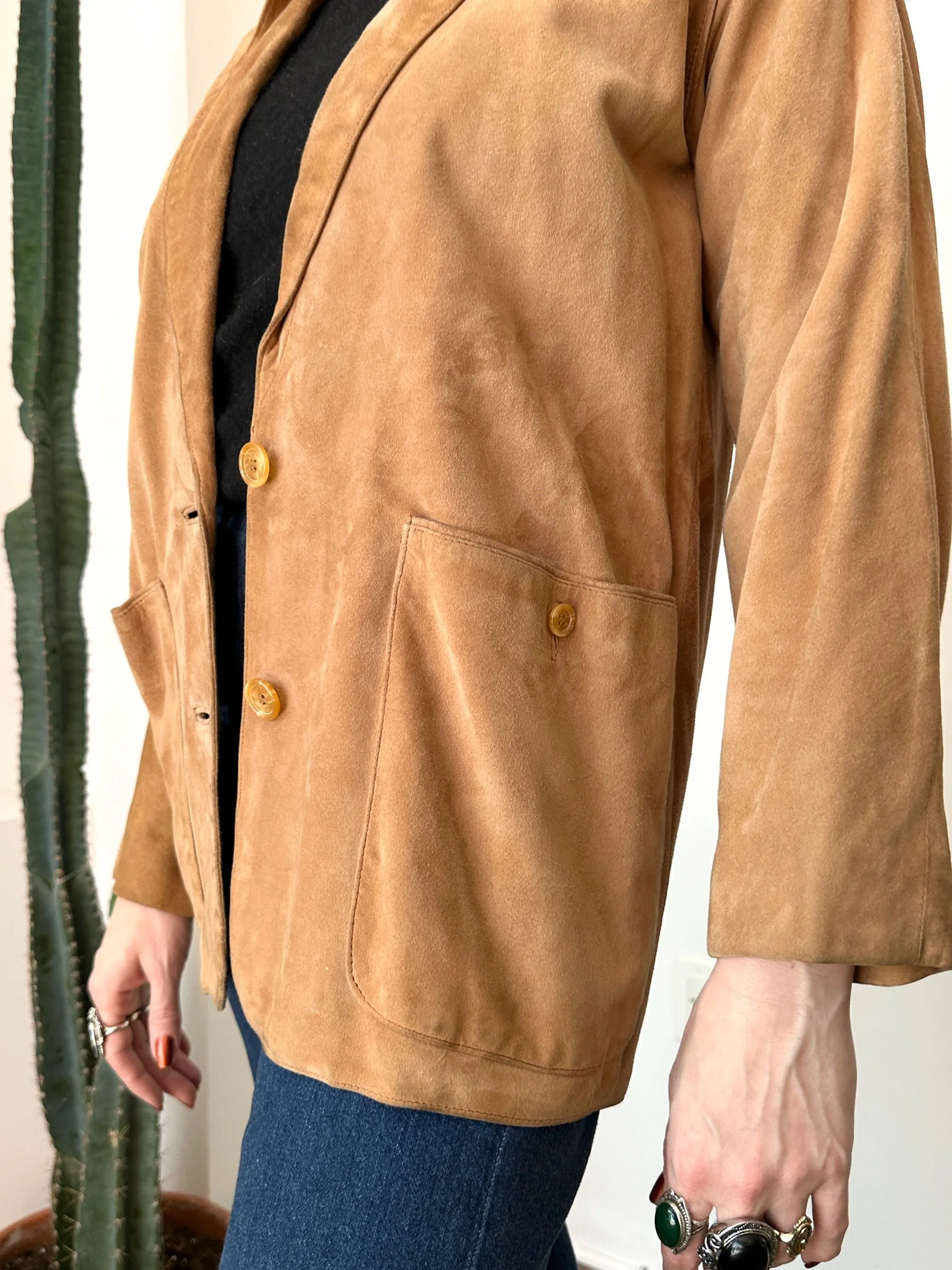 【GIANNI VERSACE】vintage suede jacket Gianni Versace brown suede jacket – taegclothing