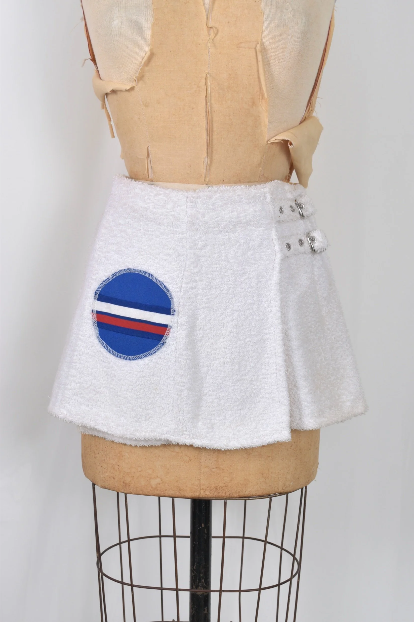 90s does 60s micro mini terrycloth tennis skirt