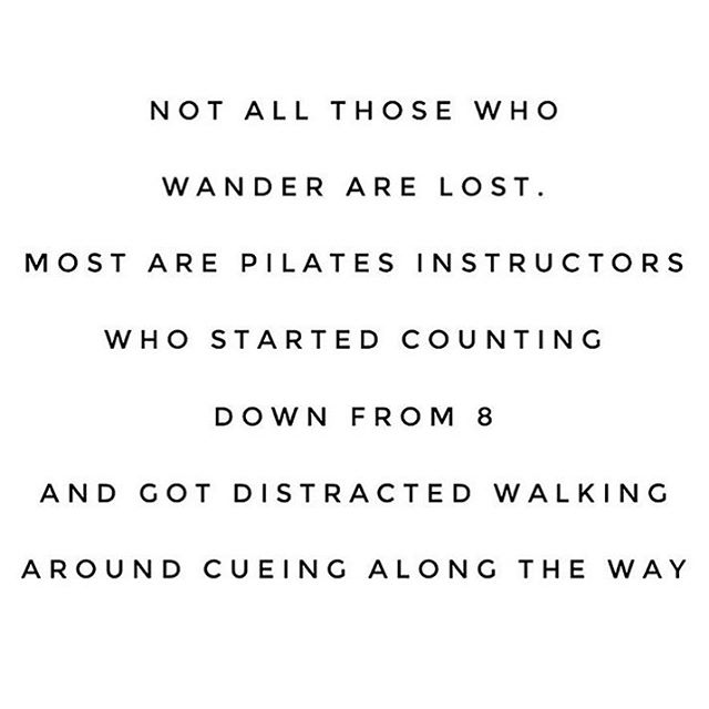 Truer words have never been spoken 🤦&zwj;♀️ thank you @pilateswithalexis 
If you&rsquo;ve ever been in one of my classes you know...when I say we&rsquo;re doing 8 reps, we&rsquo;re actually doing somewhere between 7 and 13 🤷&zwj;♀️ #mendocinopilate