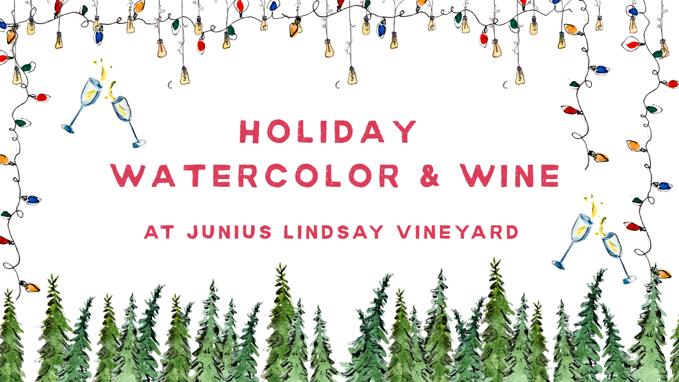 Holiday Watercolor & Wine