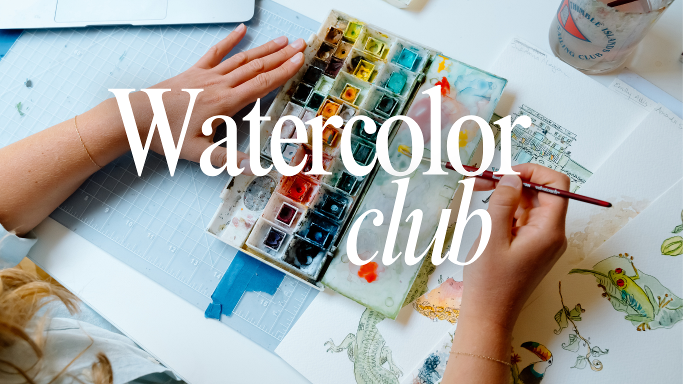 Watercolor Club 8/23- Lobster