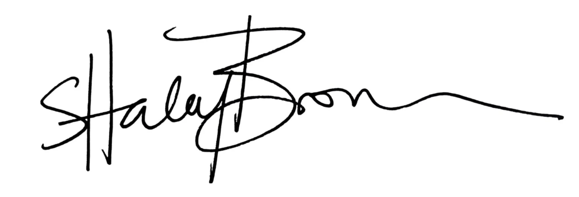Signature of someone named S Haley Brown written in black ink.