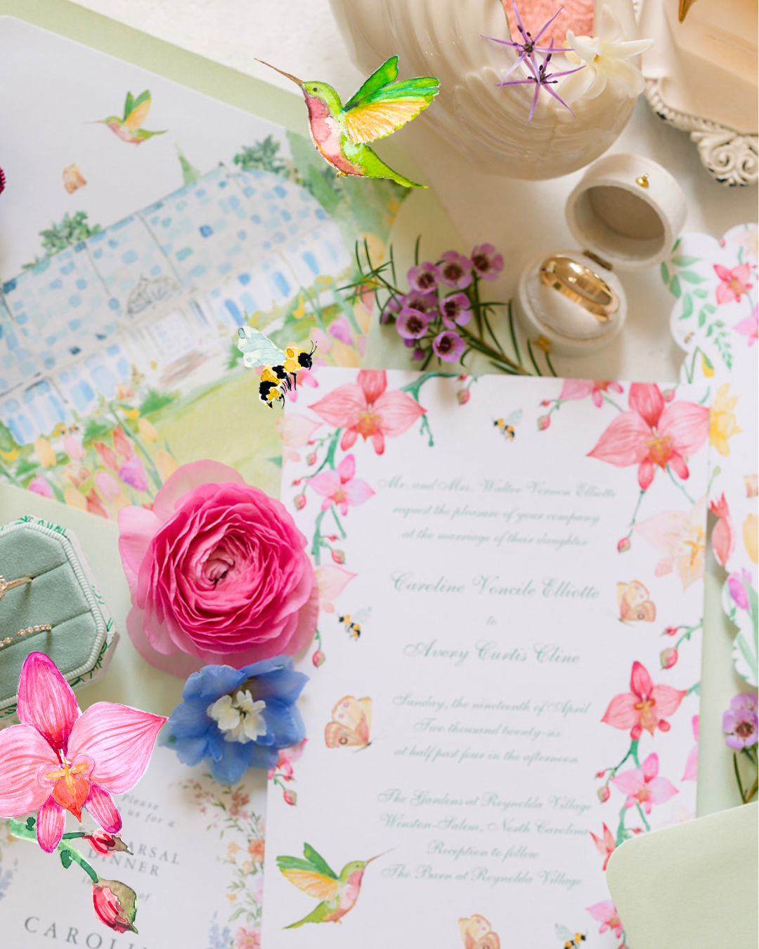 Photography @chelsearenay

Watercolor hummingbirds, butterflies, and orchids.