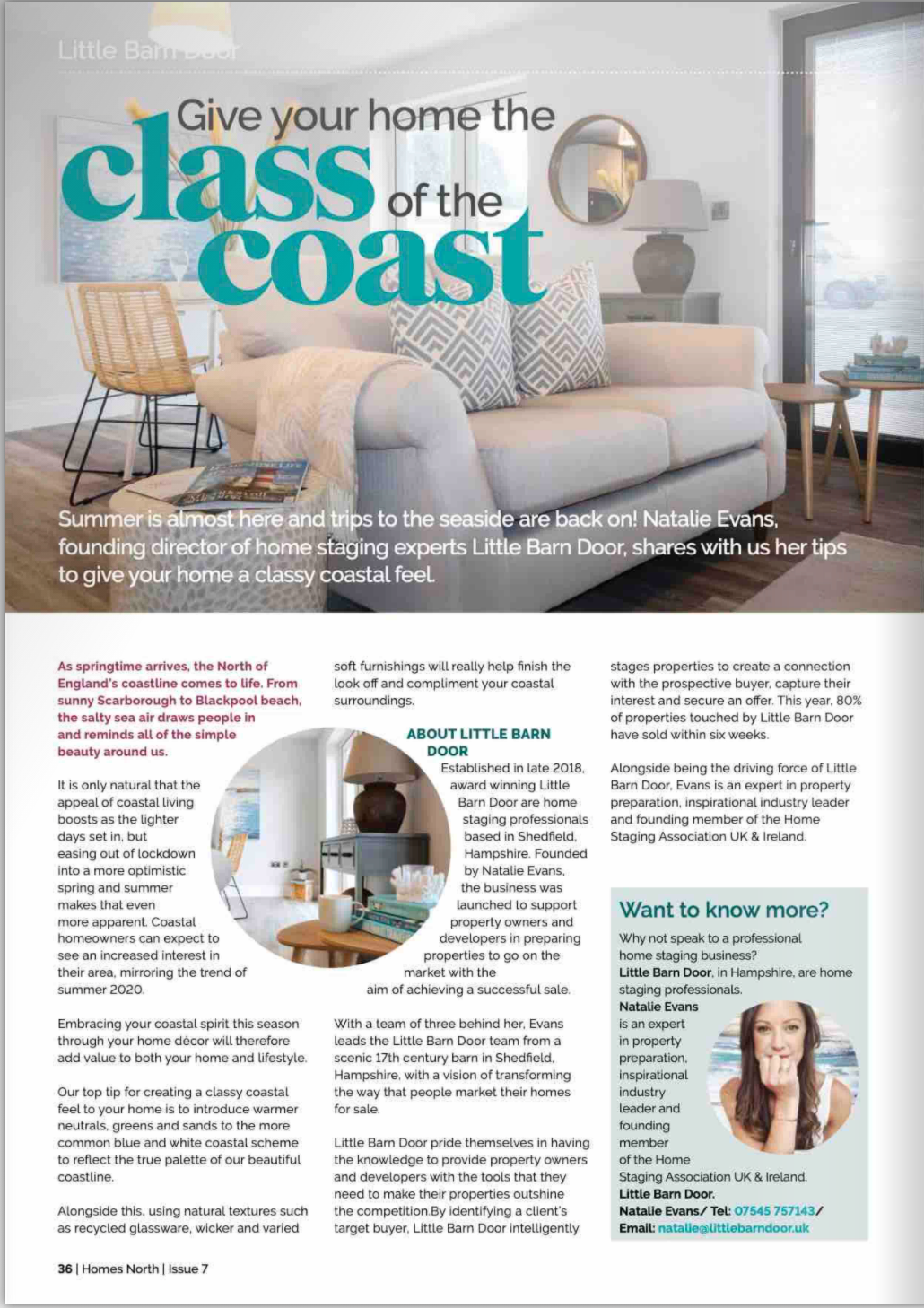 In the Press - Creating a classy coastal interior
