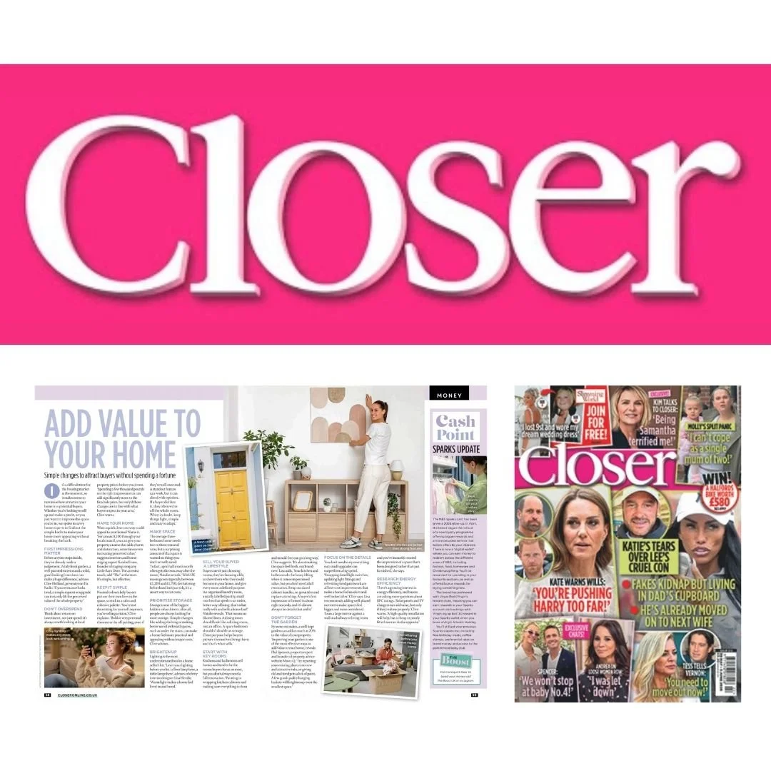 Featured in Closer: Add Value to you Home