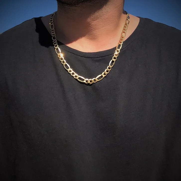 Yellow Gold Figaro Style Chain 