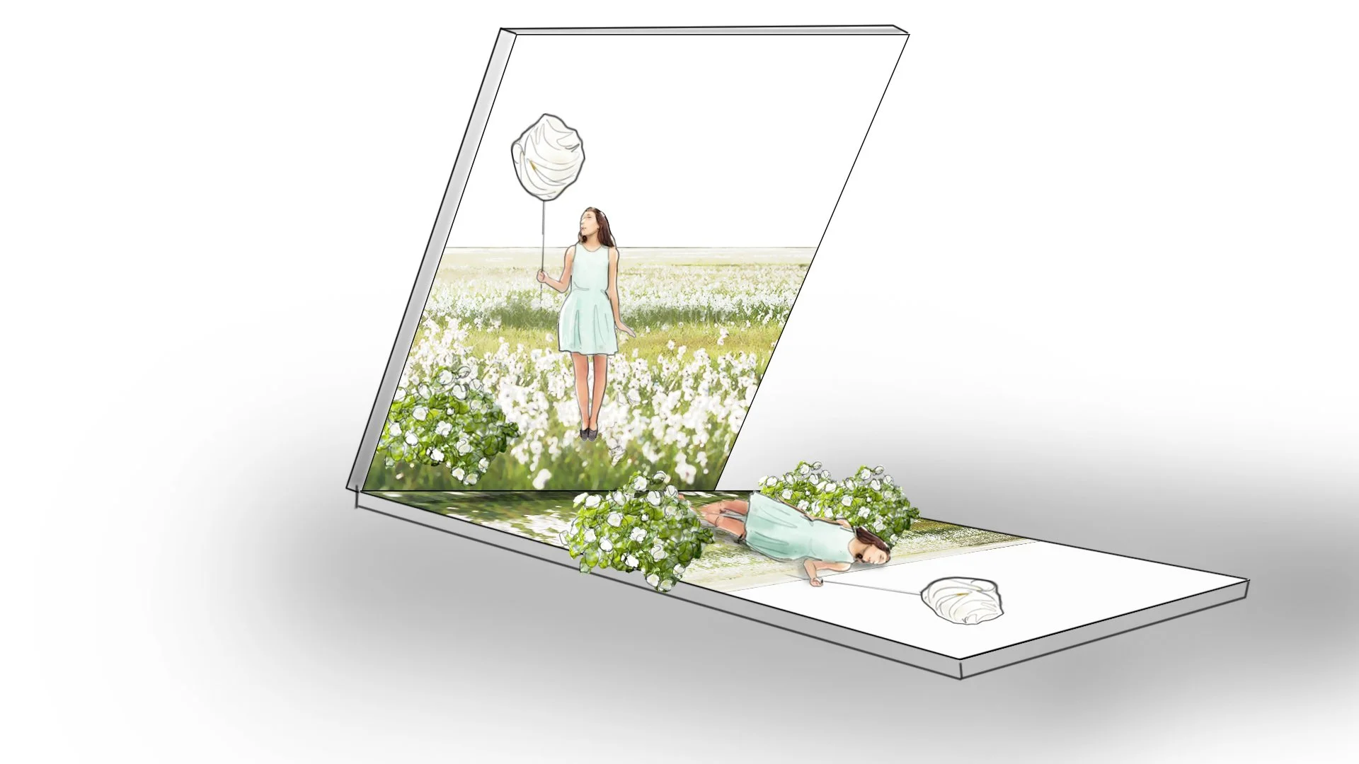 Color_Clean_Olay4EnvironmentMirrorInstallation_WhiteFlowerField.jpg