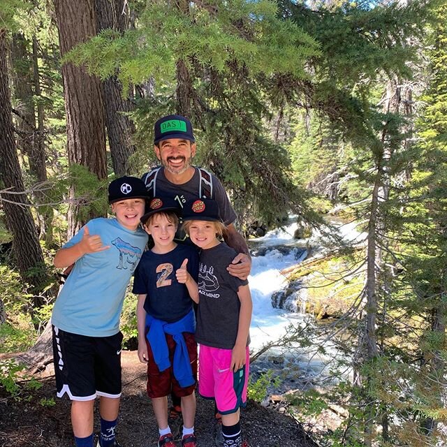 Happy Fathers Day @rgrantr! The one who always keeps the adventure rolling and looks for the road less traveled you are three little boys superhero! ❤️