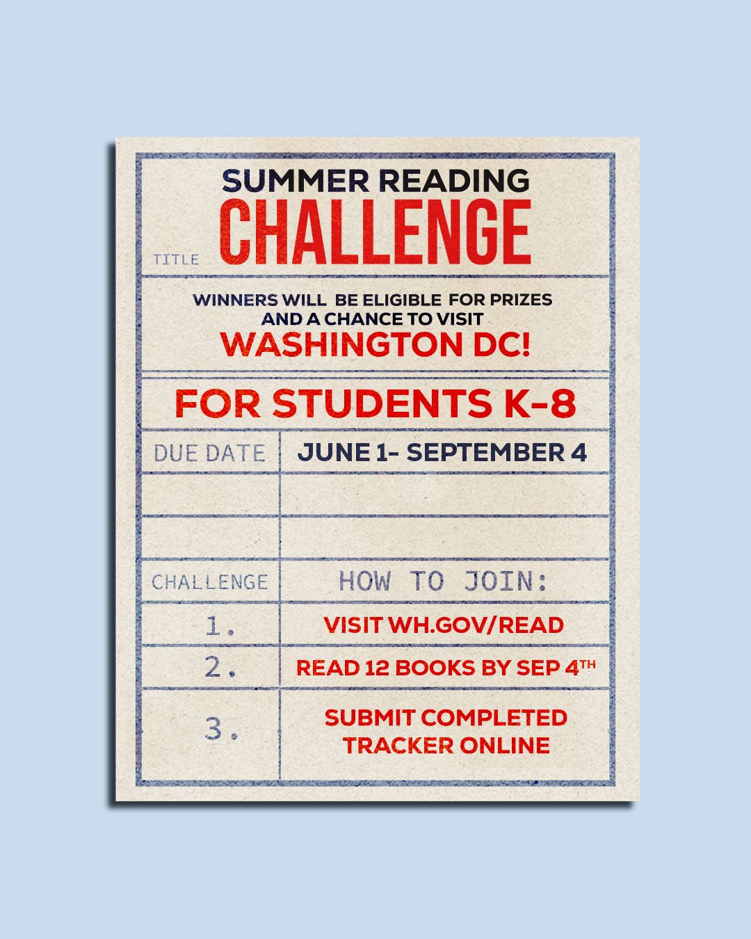 Second Lady Vance's Summer Reading Contest