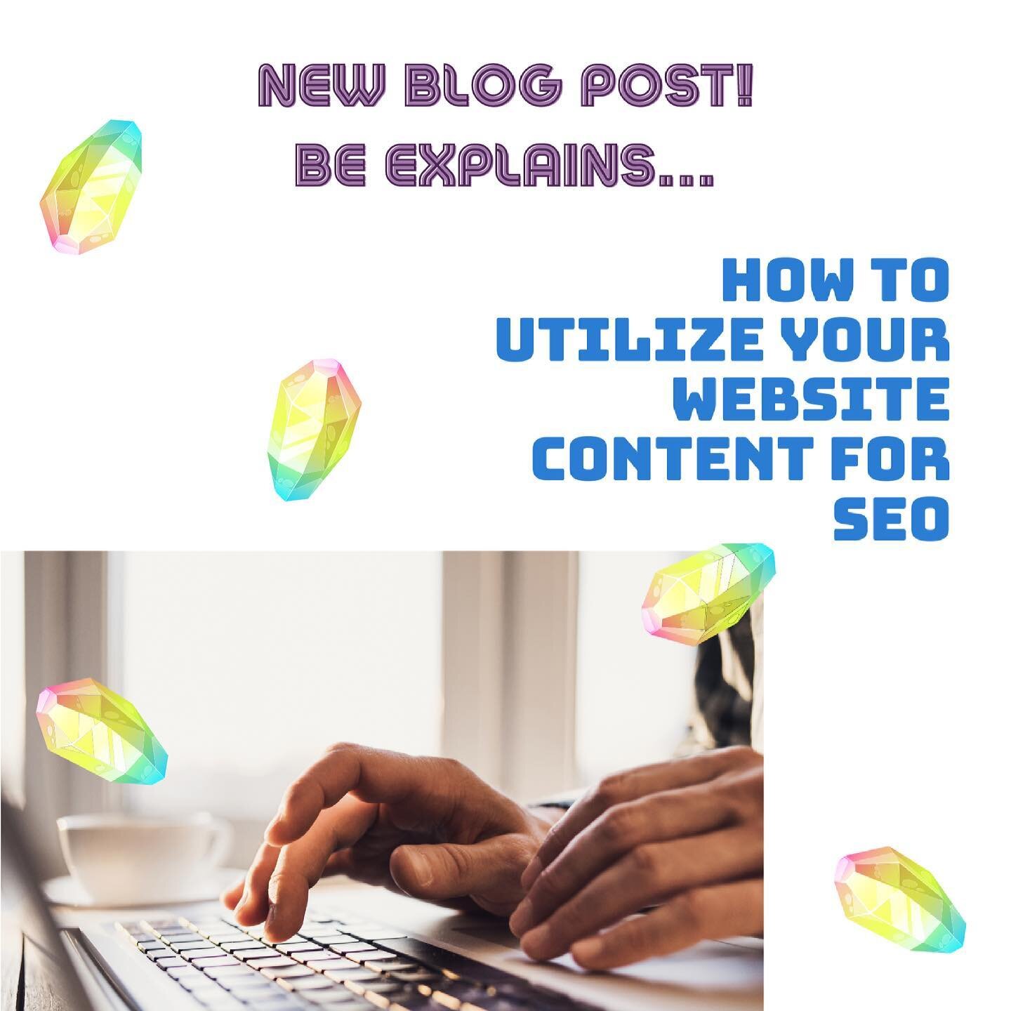 Do you know how important your website content is? We do! So, we went ahead and wrote a blog about it; click the link in our bio to check it out. 😎⁣
⁣
Content about content, fun! ⚡️⁣
⁣
⁣
⁣
ID: White graphic with small rainbow crystals splashed throu