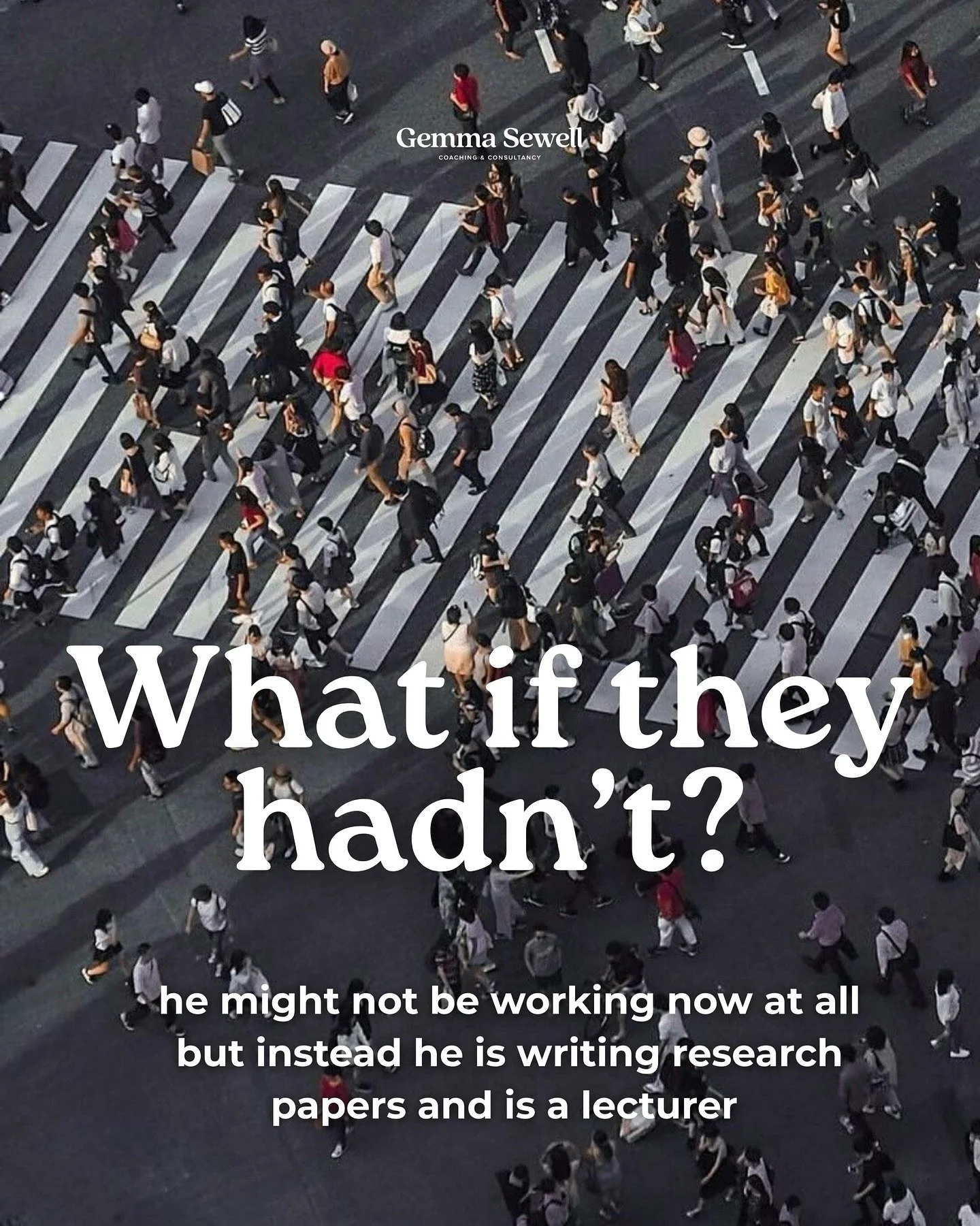 I often think how the world world be worse off if my clients hadn&rsquo;t committed to making a change in their life.

I imagine all the moments these clients are living right now that they wouldn&rsquo;t have had if they hadn&rsquo;t done this work&