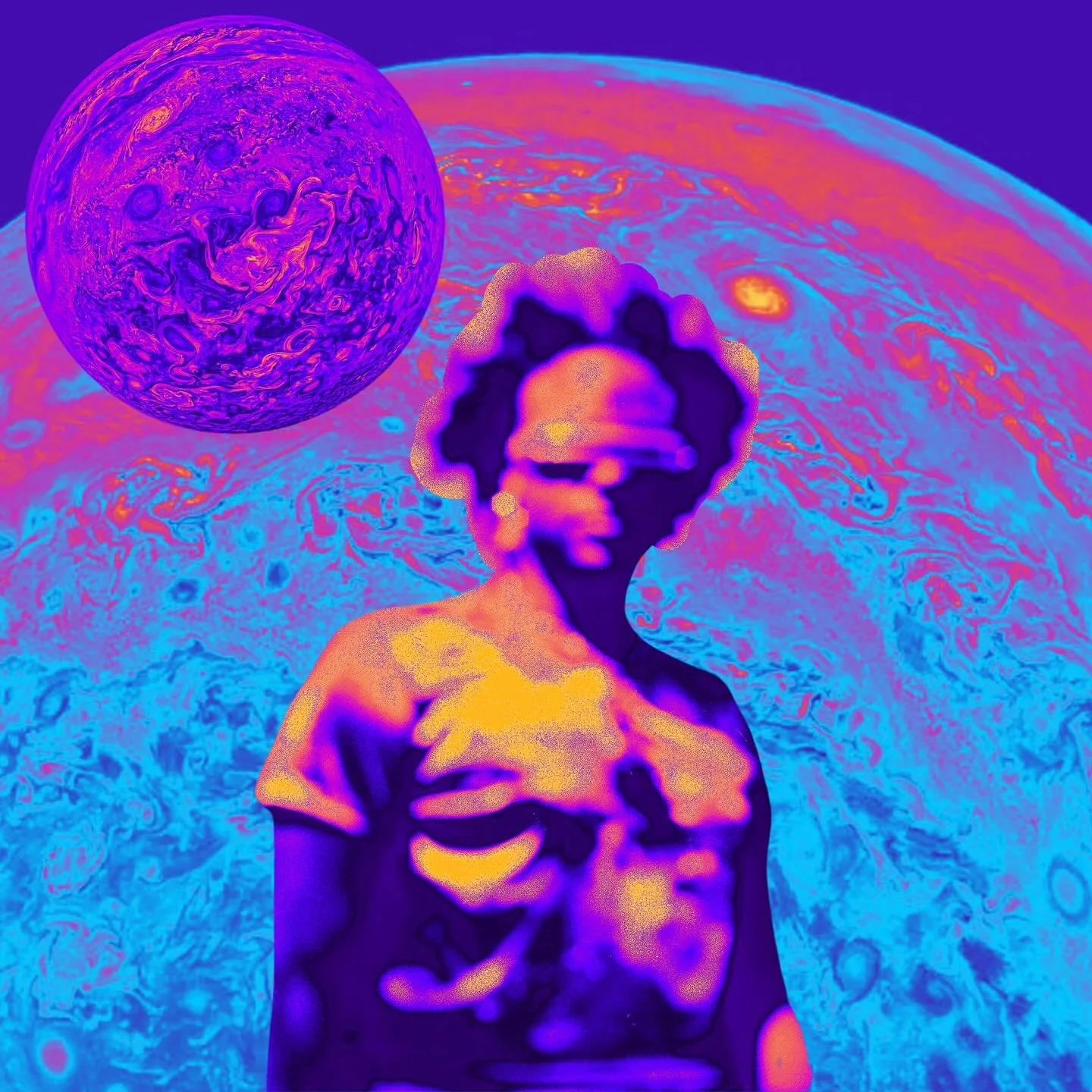 Jupiter Rising album art.  Listen to my album Sanjuusan. Visit earthtojordi.com or visit the link in my bio to find my music on bandcamp.