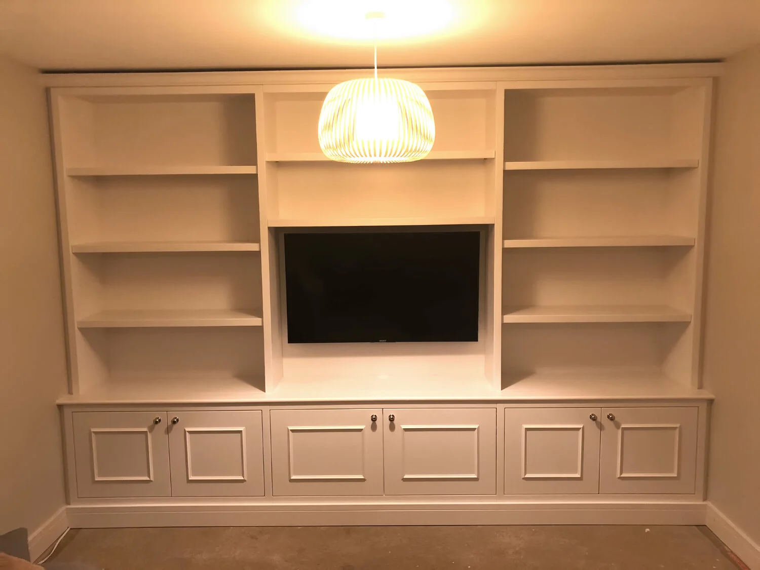 Television display bookcase. (Copy)