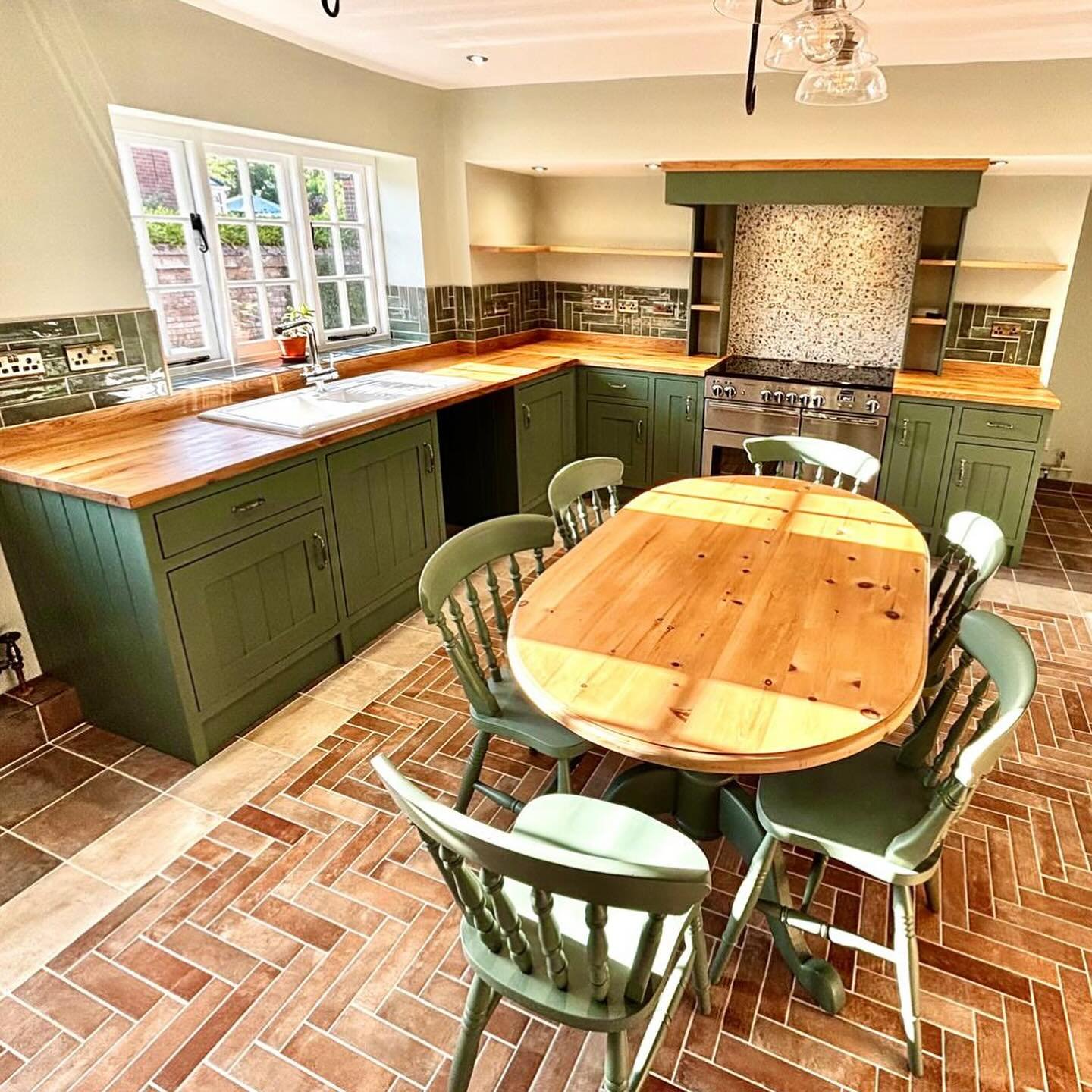 Finished and in the making, Customer was kind enough to send a couple of photos from a project made a couple of months ago. 

#bespokefurniture #kitchen 
#inframekitchens #cottagekitchen #farmhousekitchen #madeinsuffolk #paintedkitchens