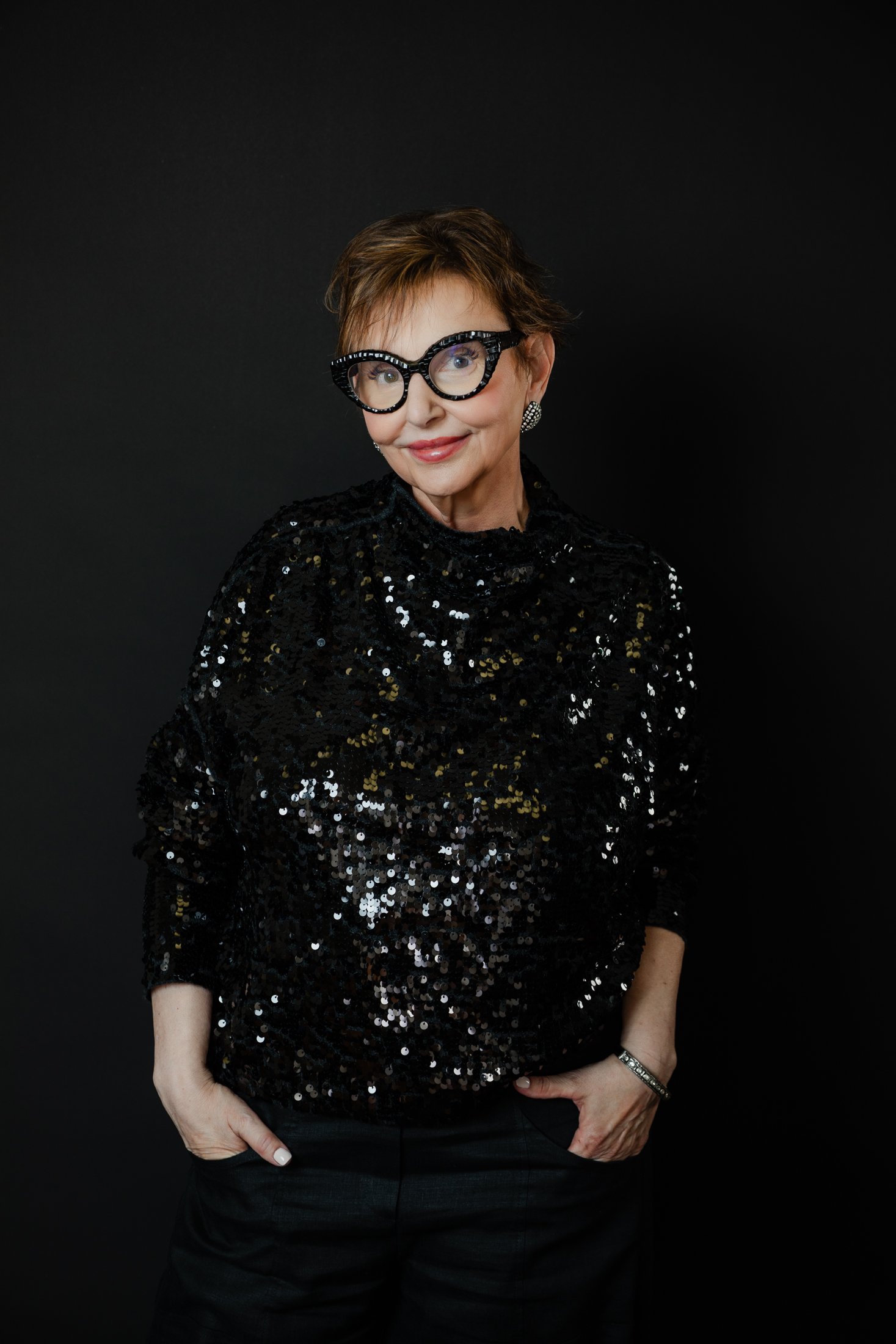 Contemporary portrait of Rosalind highlighting her personal style and confidence Houston portrait photographer