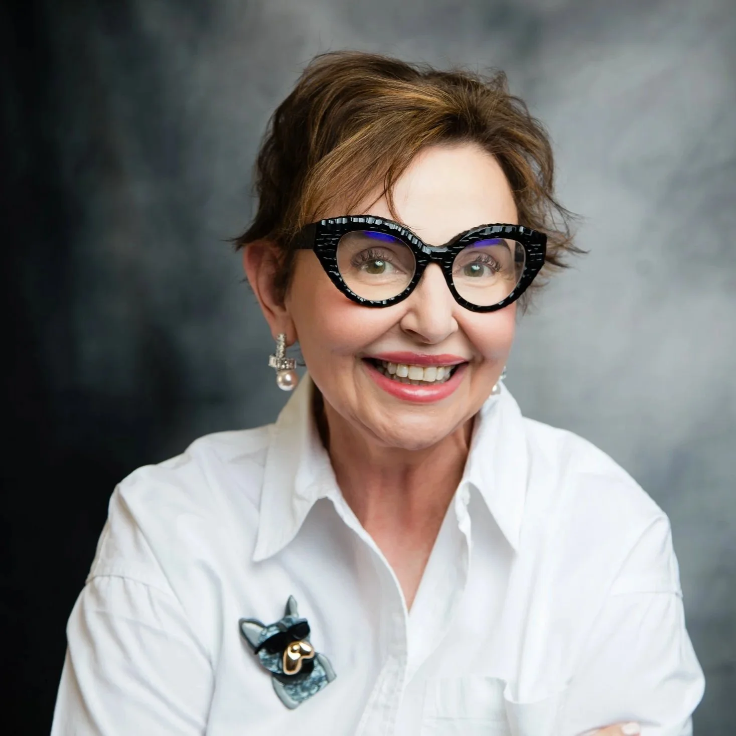 Rosalind radiates confidence in her 50 Over 50 portrait captured by Houston photographer Amanda Faucett.
