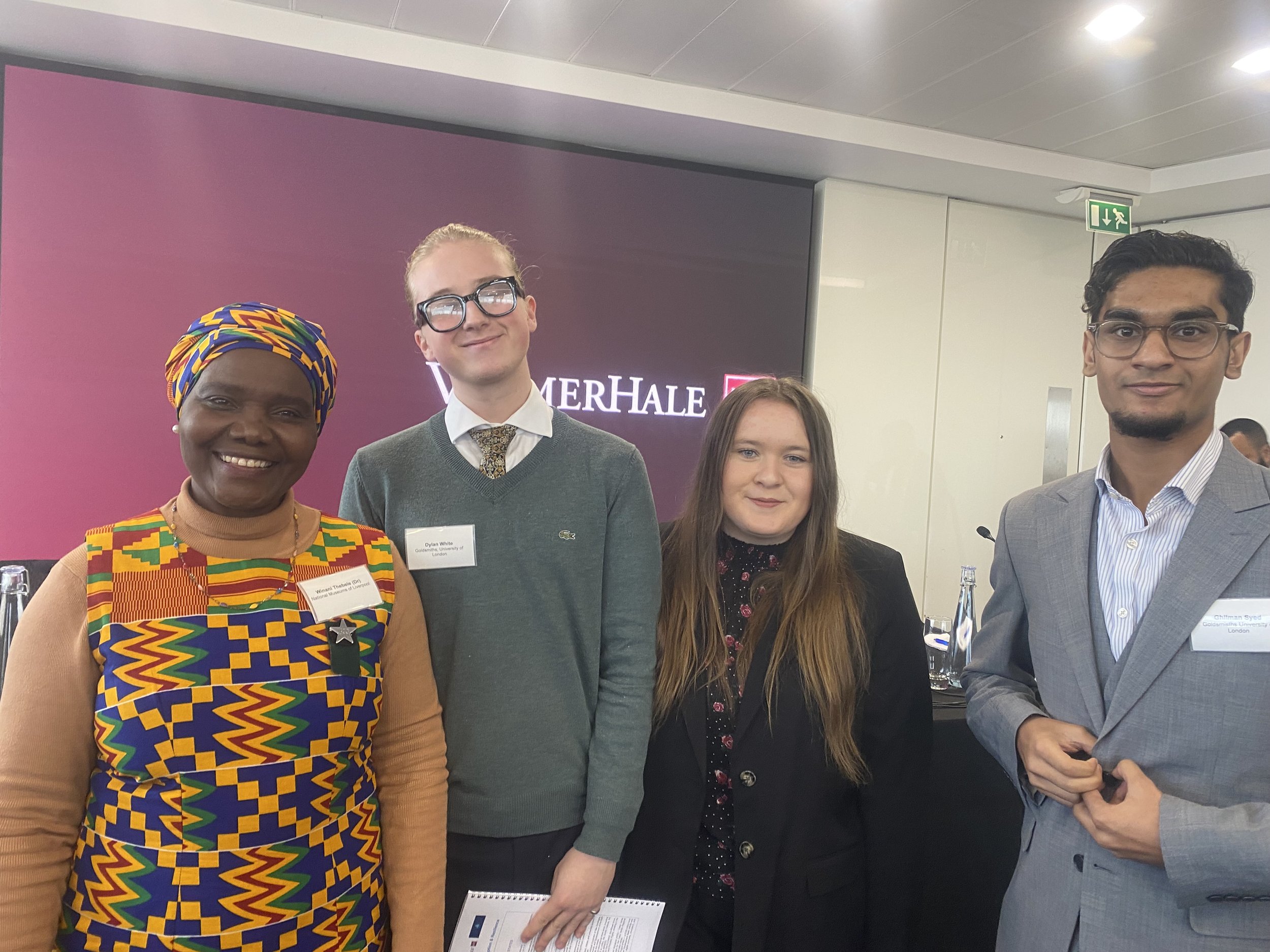  Left to Right: Dr Winani Thebele, Dylan White, and Ghilman Syed. 