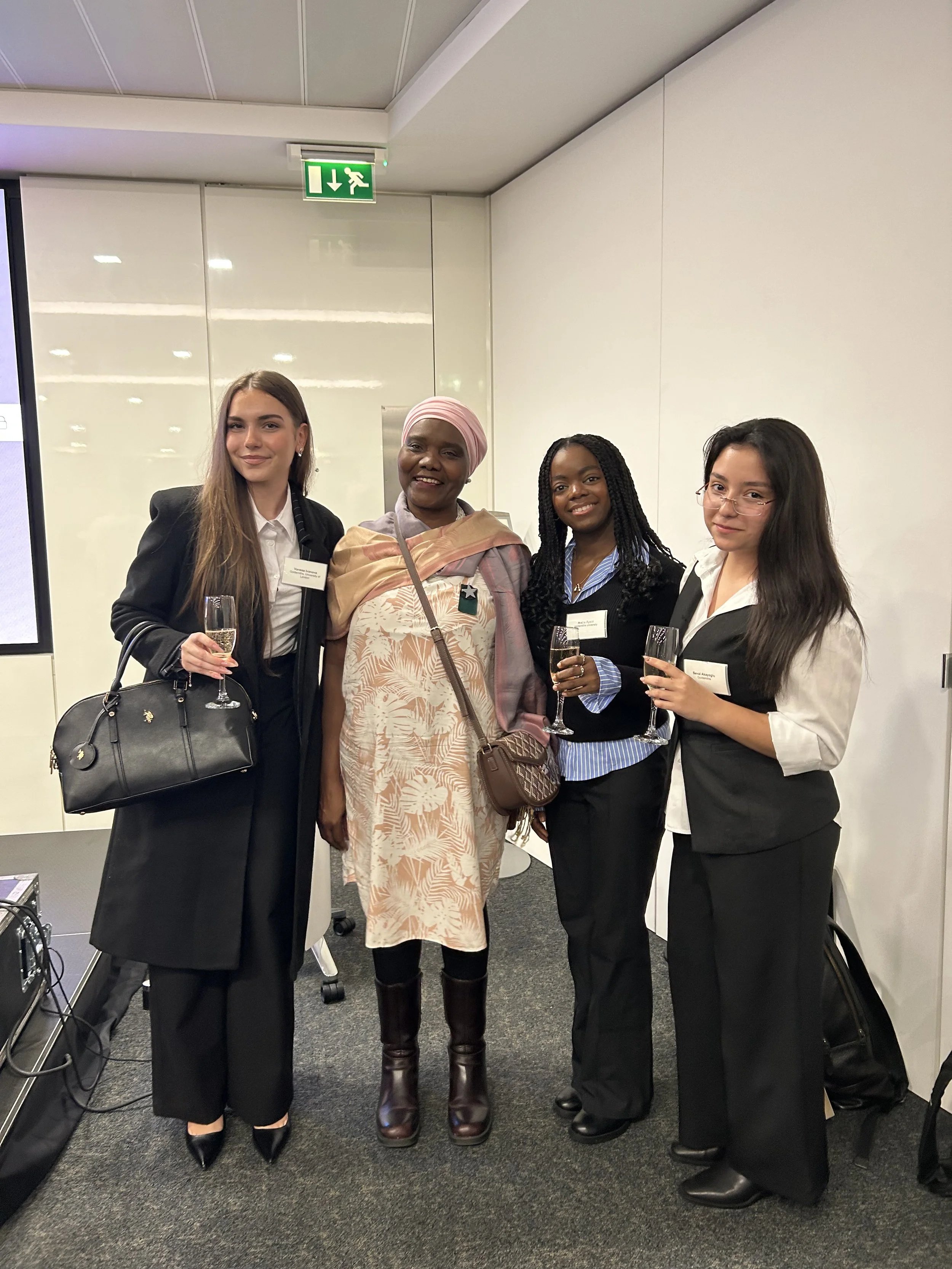  Left to Right: Vanessa Ivanova, Tara Marie Rose, Aisha Ayenai, and Seval Akayoglu. 