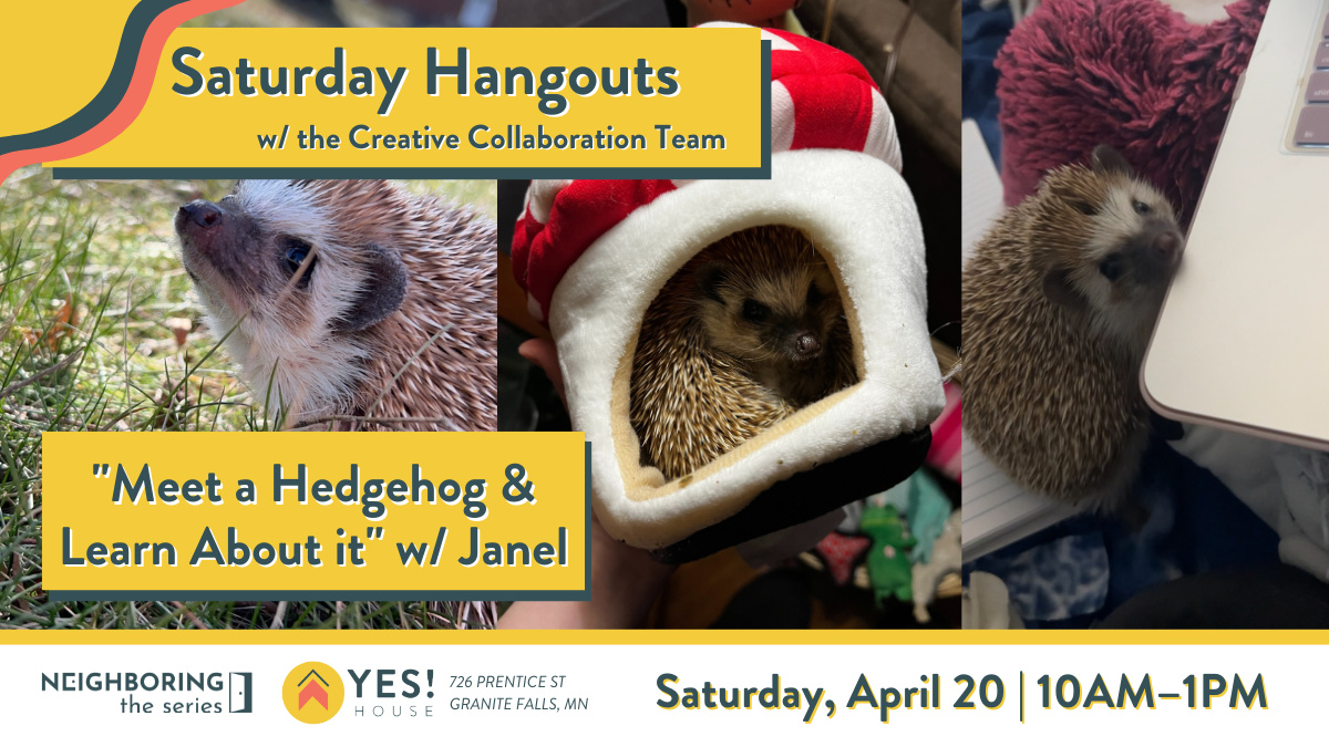 CCT Saturday Hangout with Janel "Meet a Hedgehog & Learn About it ...