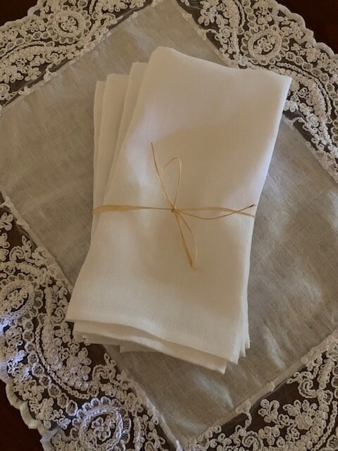 White Linen Napkins