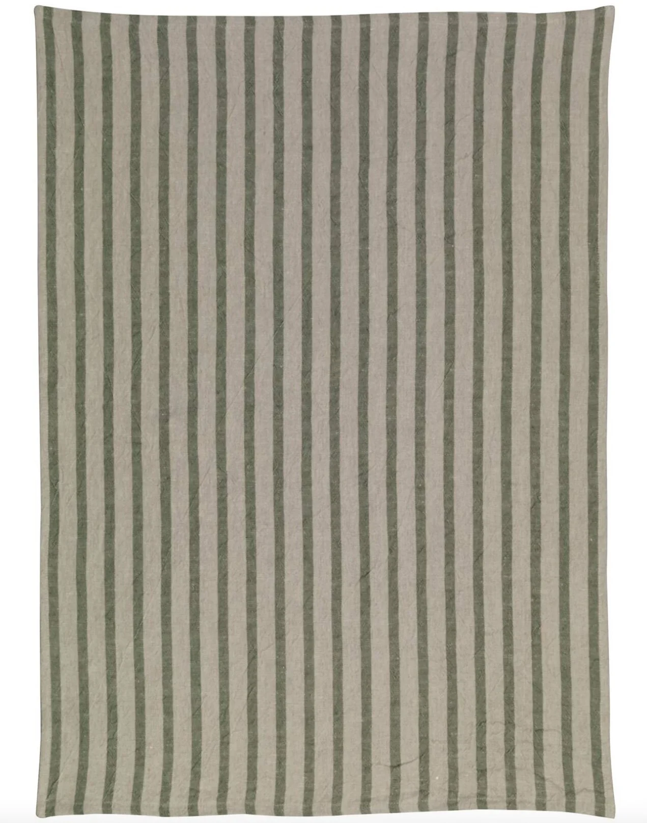 Green Striped Kitchen Towel