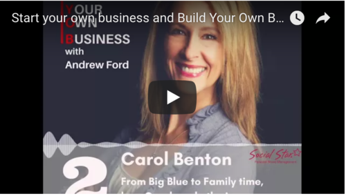 #BYOB EPISODE 002 - Carol Benton: From Big Blue to Family time; how to make the jump and start your own business