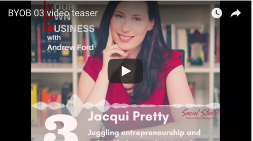 #BYOB EPISODE 003 - JACQUIE PRETTY: Writing books, building a business and work/life balance.
