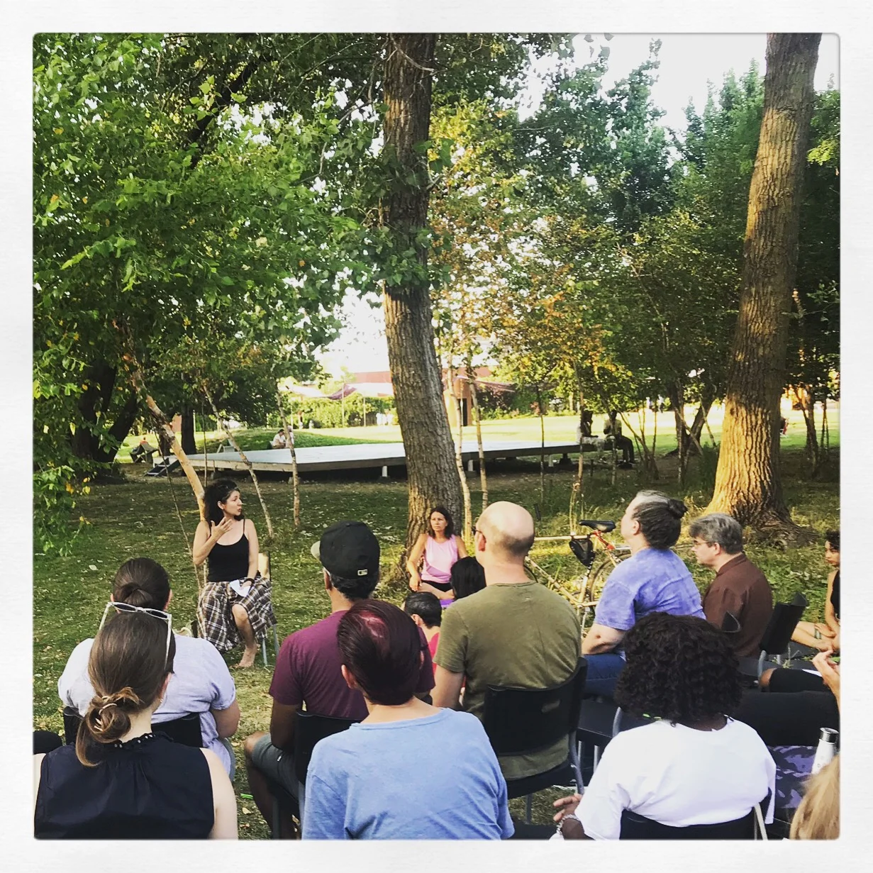 Sunset Meditation at Socrates Sculpture Park