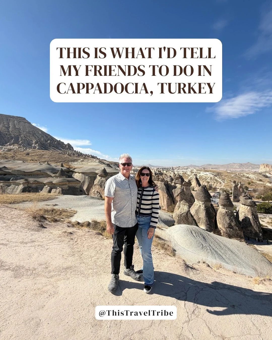 Save this post for planning your trip to Cappadocia! 🇹🇷 

Here are 8 things I&rsquo;d tell my friends to add to their list of experiences in Cappadocia, Turkey 👇🏼

1. Book your stay in a cave hotel. Seriously, the hotels are built into ancient ca