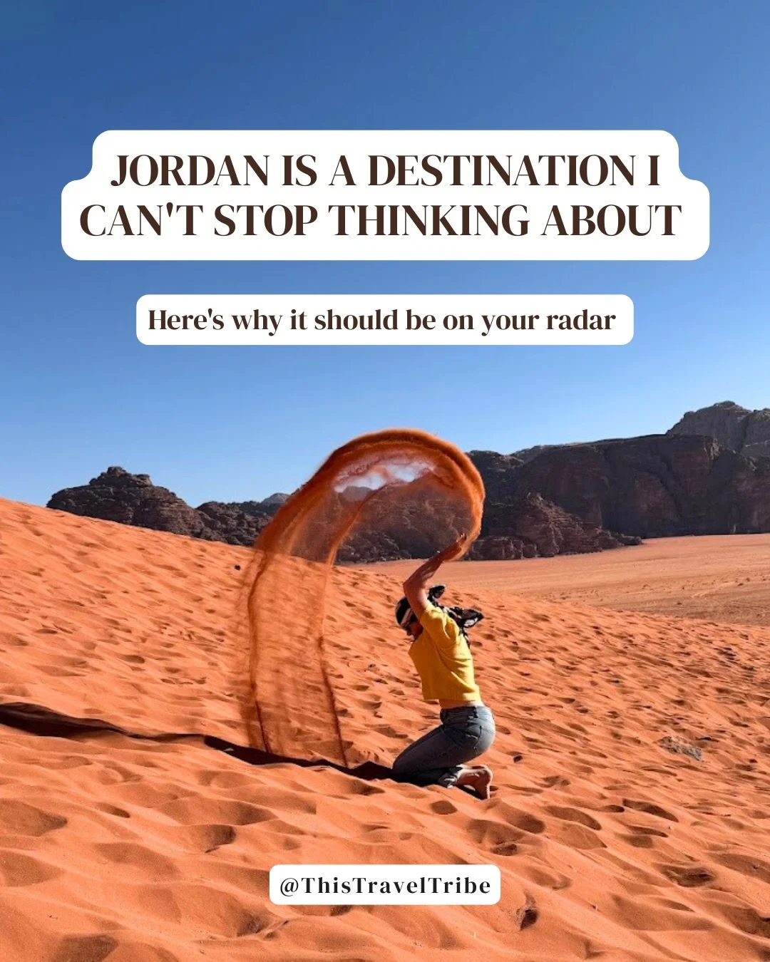 Save this if Jordan just moved up your travel bucket list! 🇯🇴 

Who&rsquo;s been to Jordan?! What am I missing?

If you want to hear more about our experience in Jordan, check out the This Travel Tribe Podcast episode &ldquo;Planning the Best Jorda