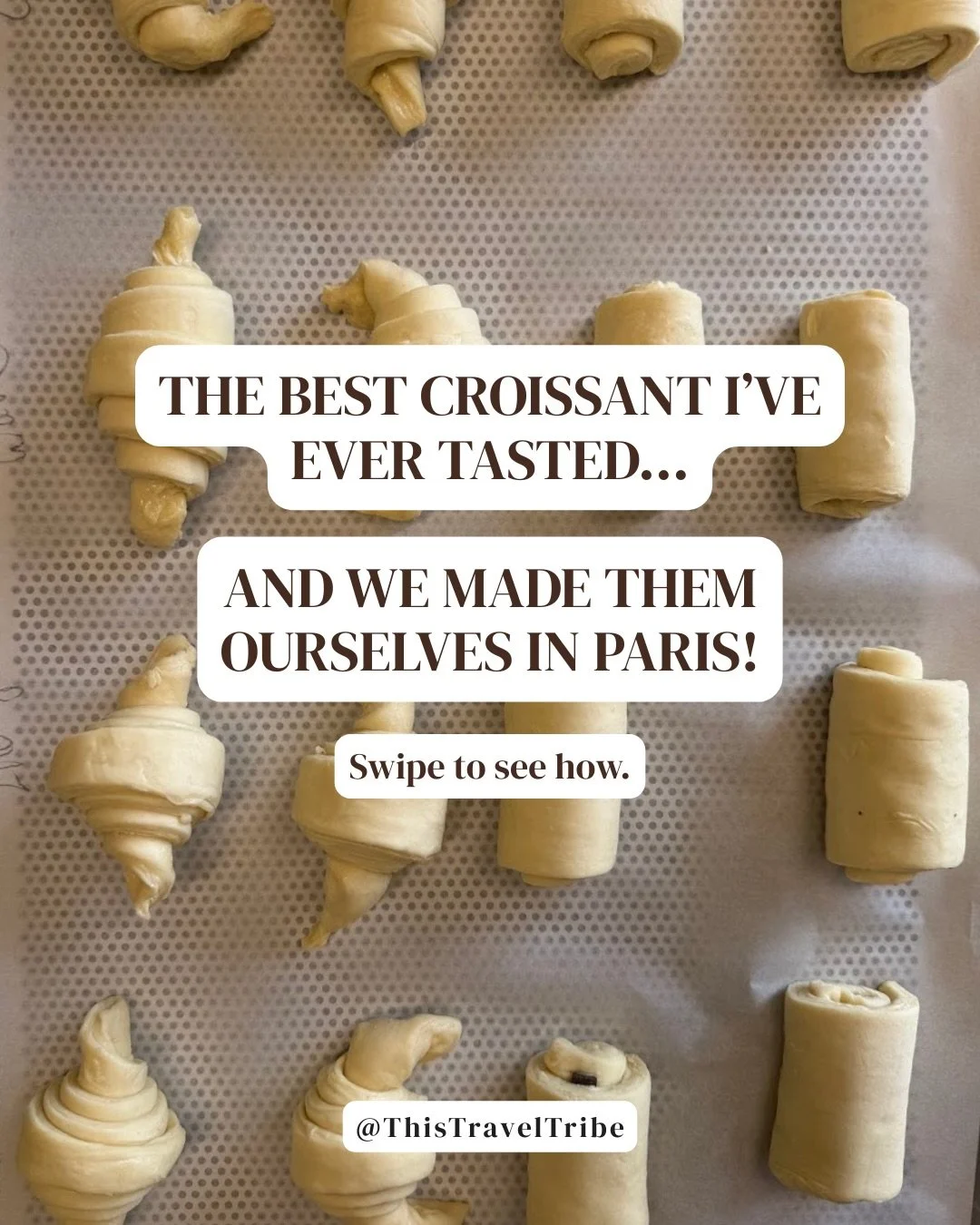 We did not come to Paris to watch someone else bake.

This croissant class was one of those experiences we keep talking about&hellip; standing in a beautiful Parisian kitchen, covered in butter, learning how to create something we&rsquo;ve eaten a hu