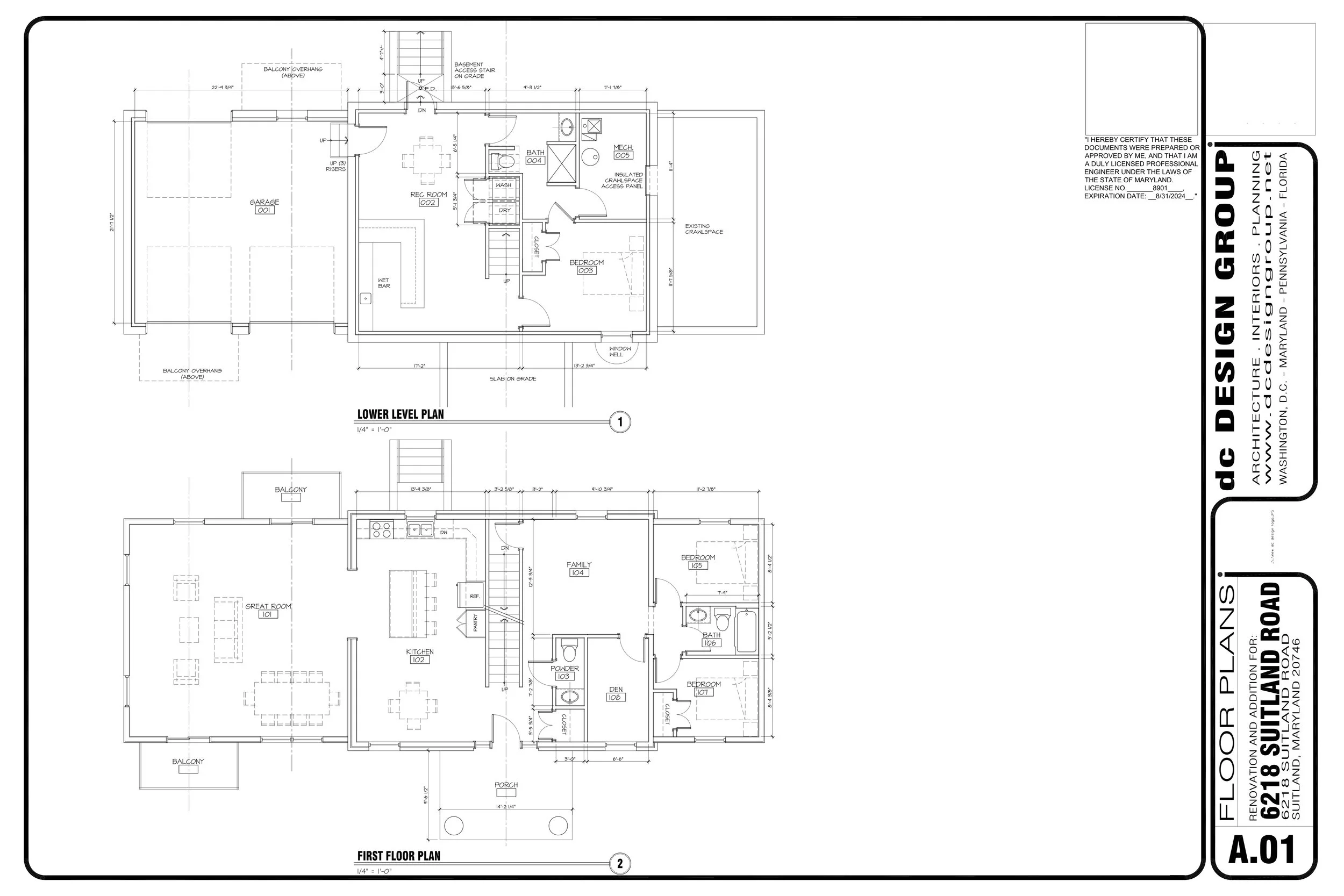 A.01  Lower Level and First Floor Plan.jpg