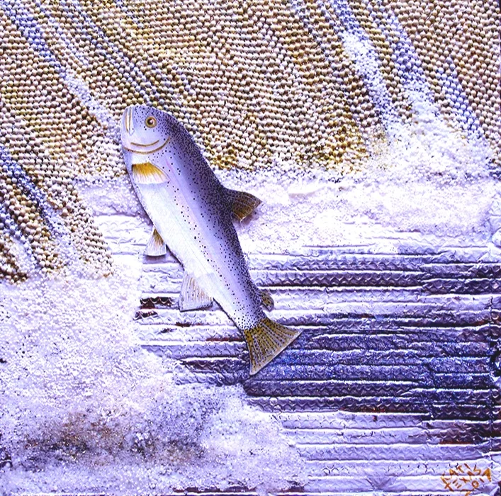 Microplastics & Salmon by Kati Texas