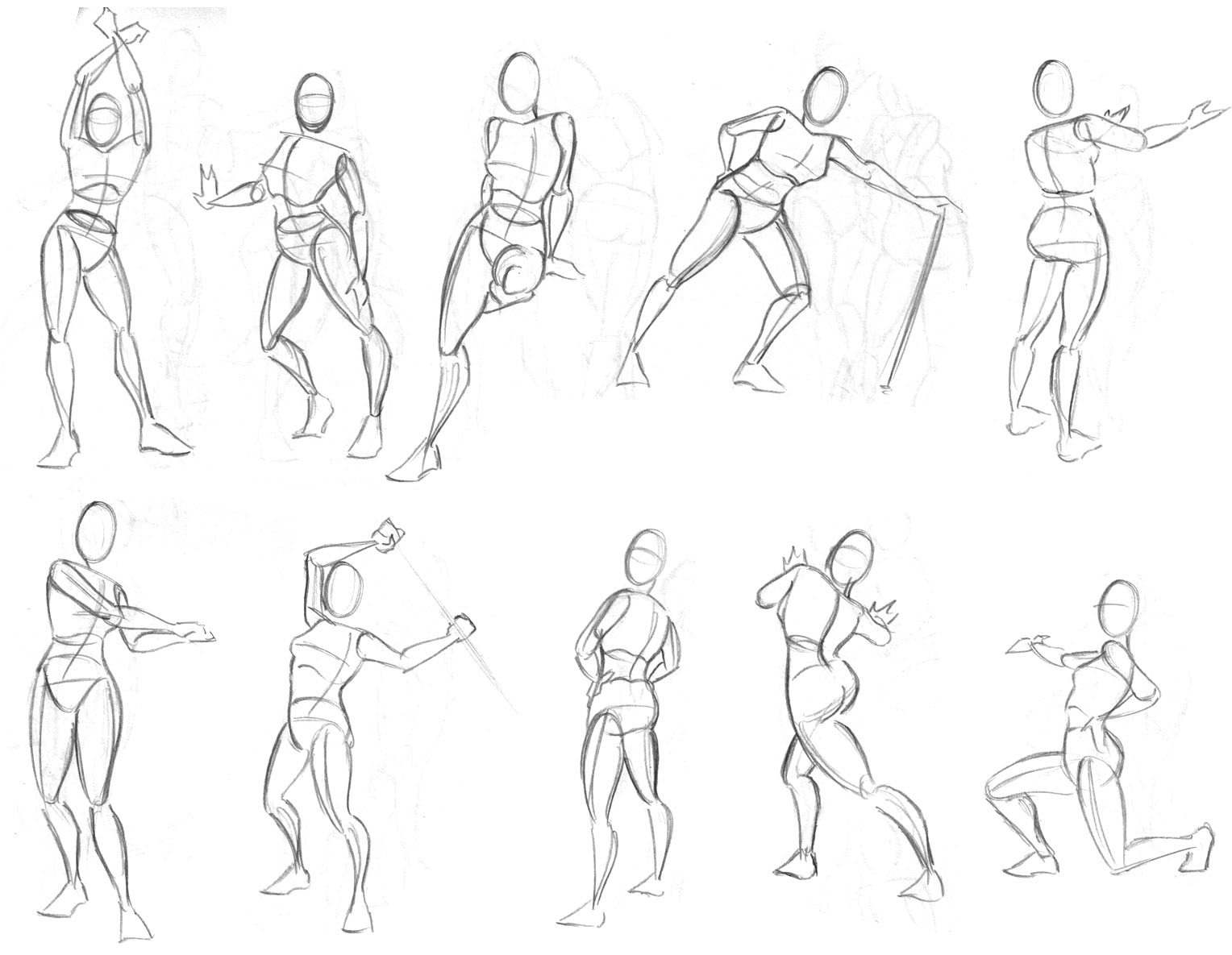 Female figure drawing, Dynamic poses Drawing, figure drawing