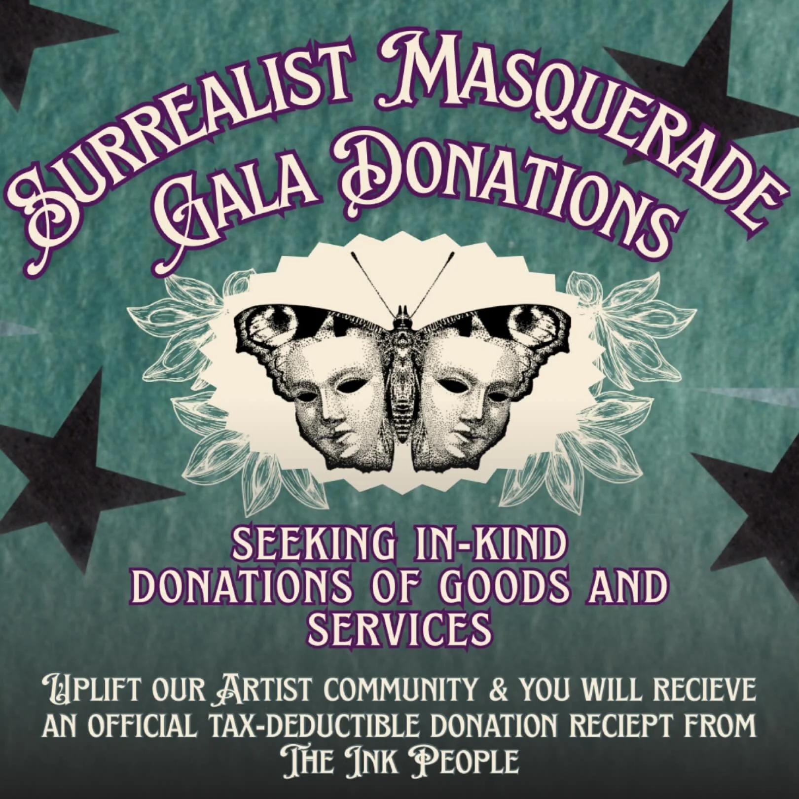 ✨ Calling all local businesses, artists, &amp; community supporters! ✨

The Surrealist Masquerade Ball returns on October 11 at 7PM at Synapsis in Eureka and we&rsquo;re filling our auction baskets with treasures from our community! 🖤

We&rsquo;re s