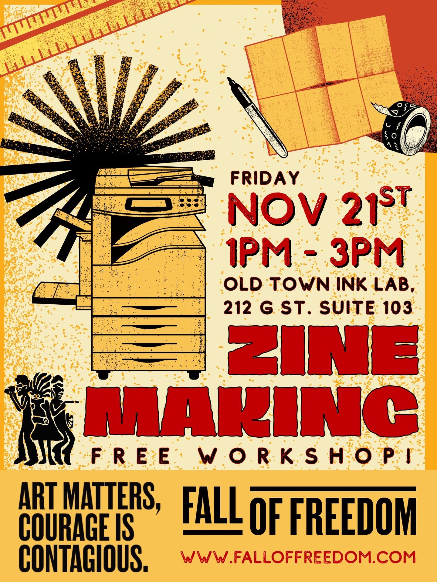 Feeling frustrated about the political climate? Want to see a society that embraces arts, culture, and diversity? 
The Ink People invites you to channel your thoughts and feelings into a zine! 

Stemming from &lsquo;magazine&rsquo;, zines are a DIY m