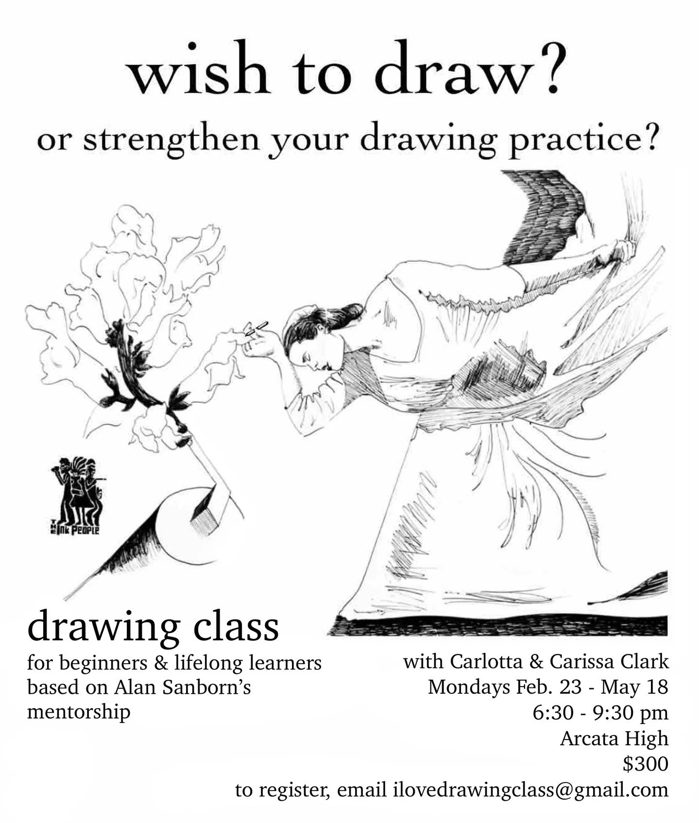 Wish to draw, or strengthen your drawing practice? 
Intergenerational duo Carlotta and Carissa Clark are teaching a 12-week community drawing class for beginners and lifelong learners. 

Coming from a long line of visual artists, both Carlotta and Ca
