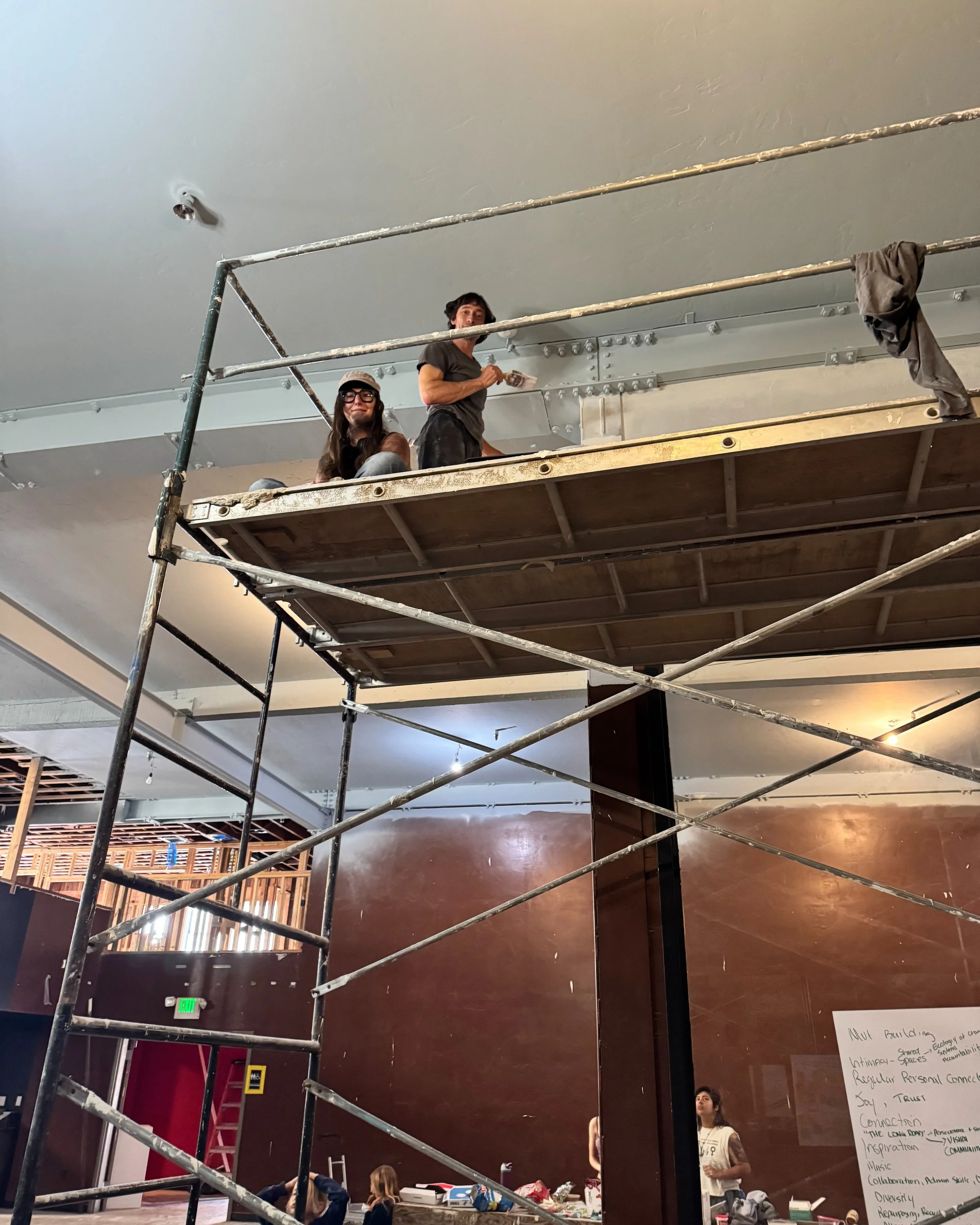 Together we are reaching new heights! Thanks for the hands-on help this weekend at the Ink People Painting Party. Our new building will support many kinds of community events and programs- which makes it all the more special when the community lends 