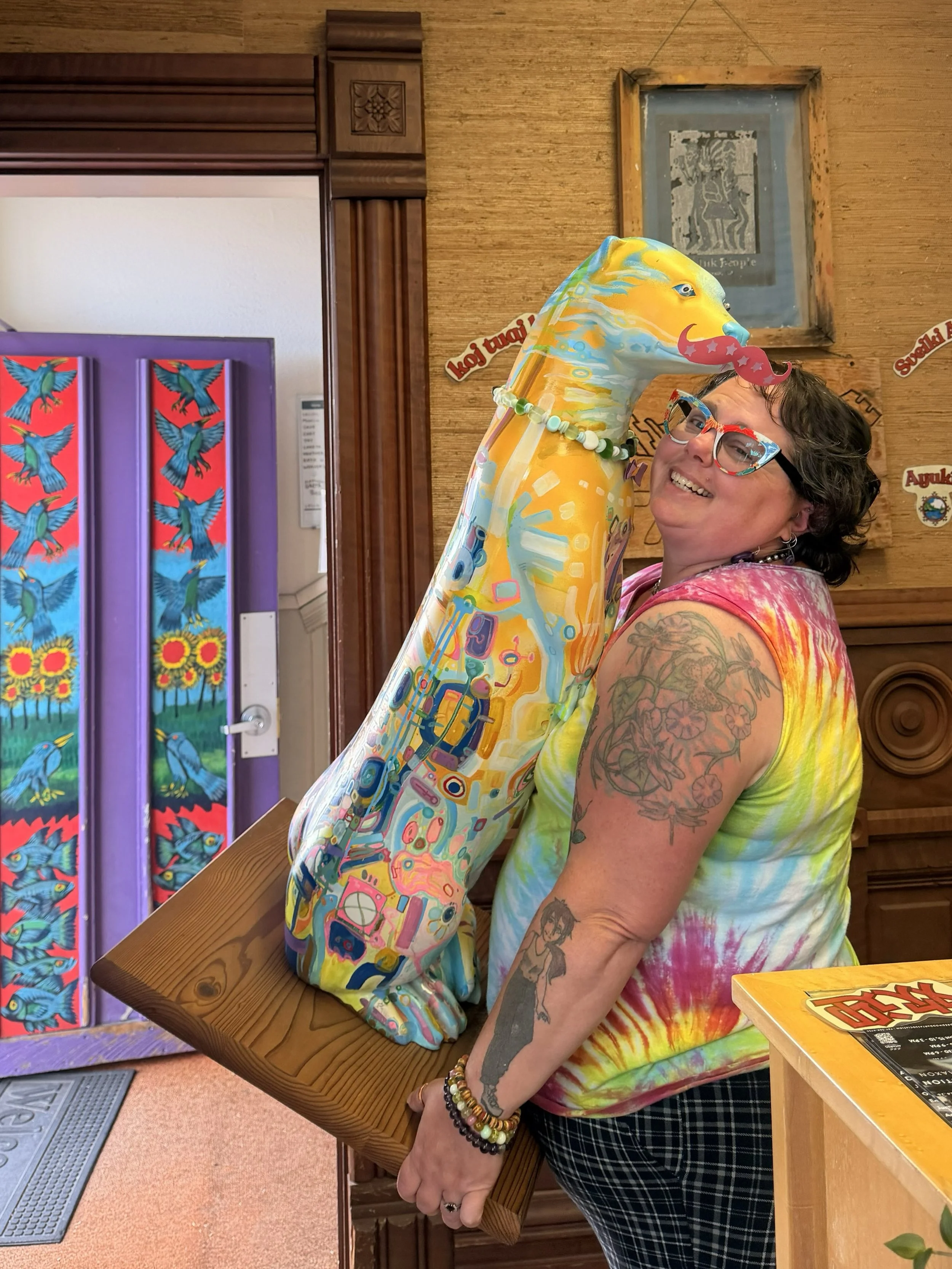 Frankie the ceramic otter has places to be and new sites to see! Ink People&rsquo;s move is in progress and Frankie is one of many locally-made artworks that will find a new home at our building.

Will we see you at today&rsquo;s painting party? Happ
