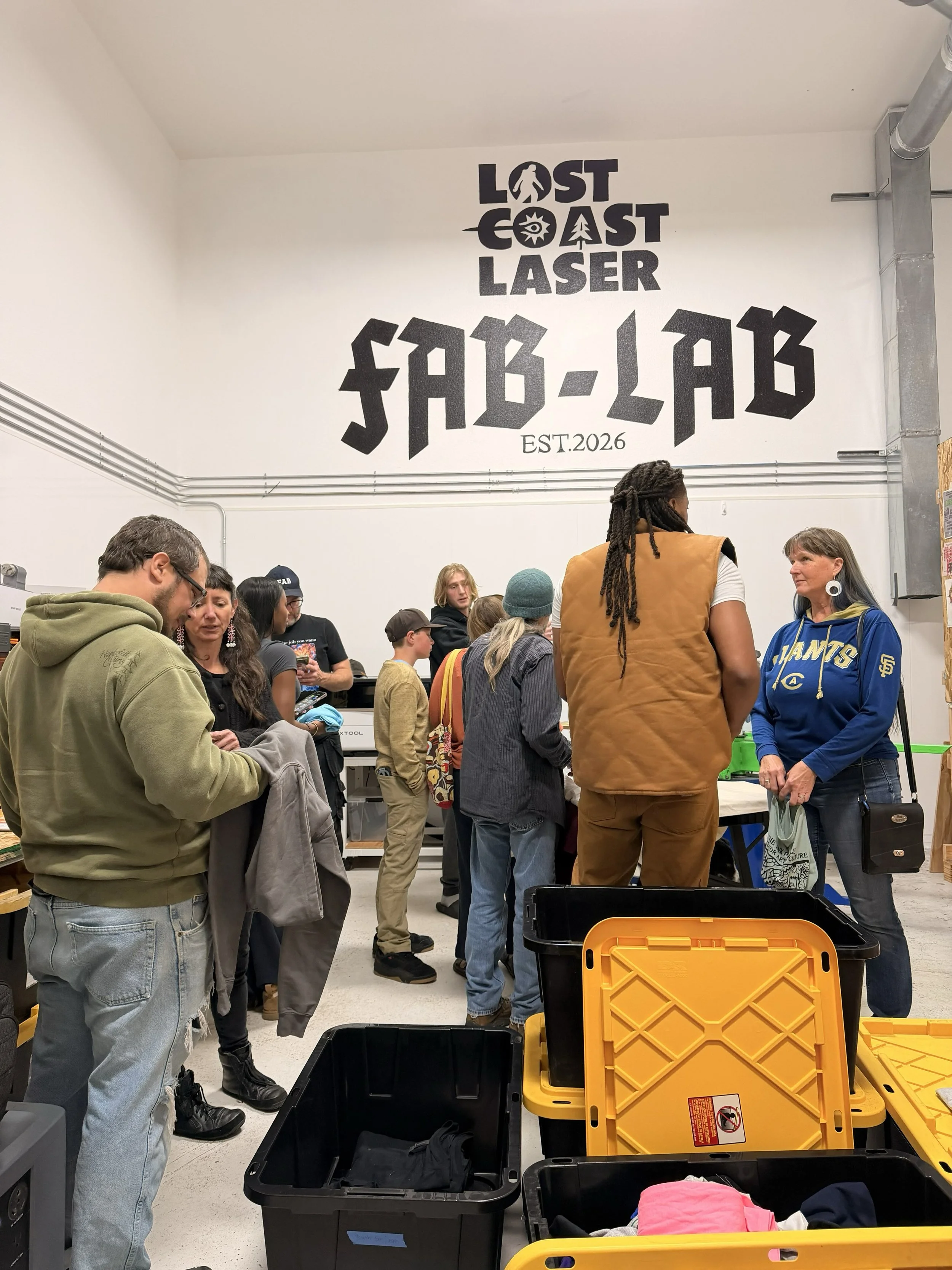 Yesterday evening DreamMaker project teams were invited to explore the Lost Coast Fab-Lab! We had a fabulous time envisioning fabrication possibilities, making custom keychains and screenprints, and learning about each other&rsquo;s projects. 

Thank