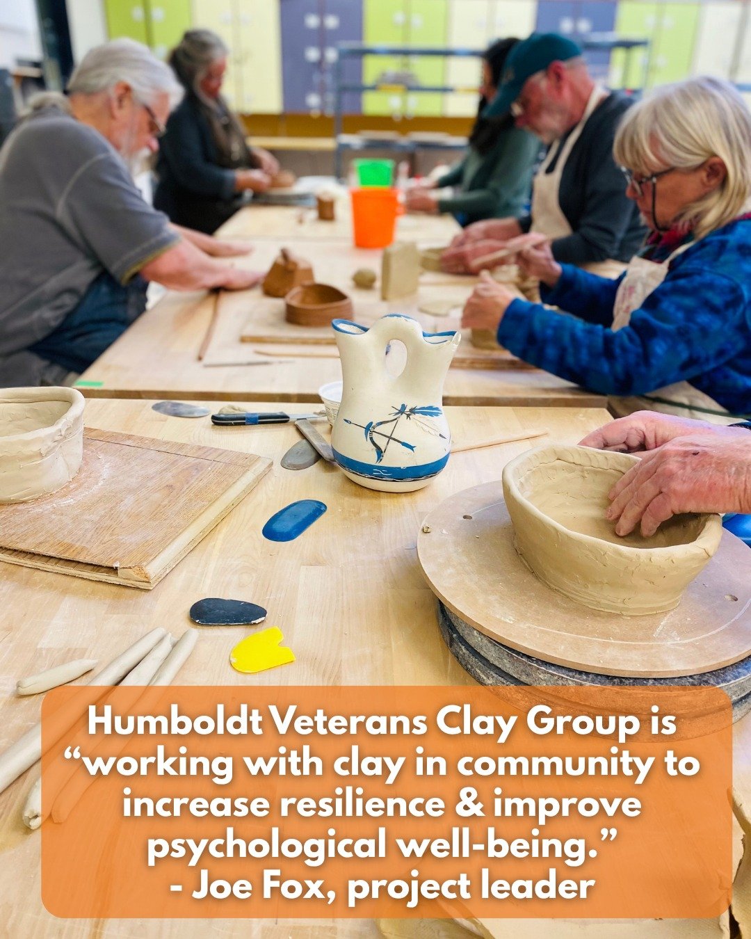 Shaping pathways of healing through clay and community. Congratulations to Humboldt Veterans Clay Sessions for receiving a California Arts Council operational grant! 

Humboldt Veterans Clay Group is a DreamMaker project that works to enrich the live