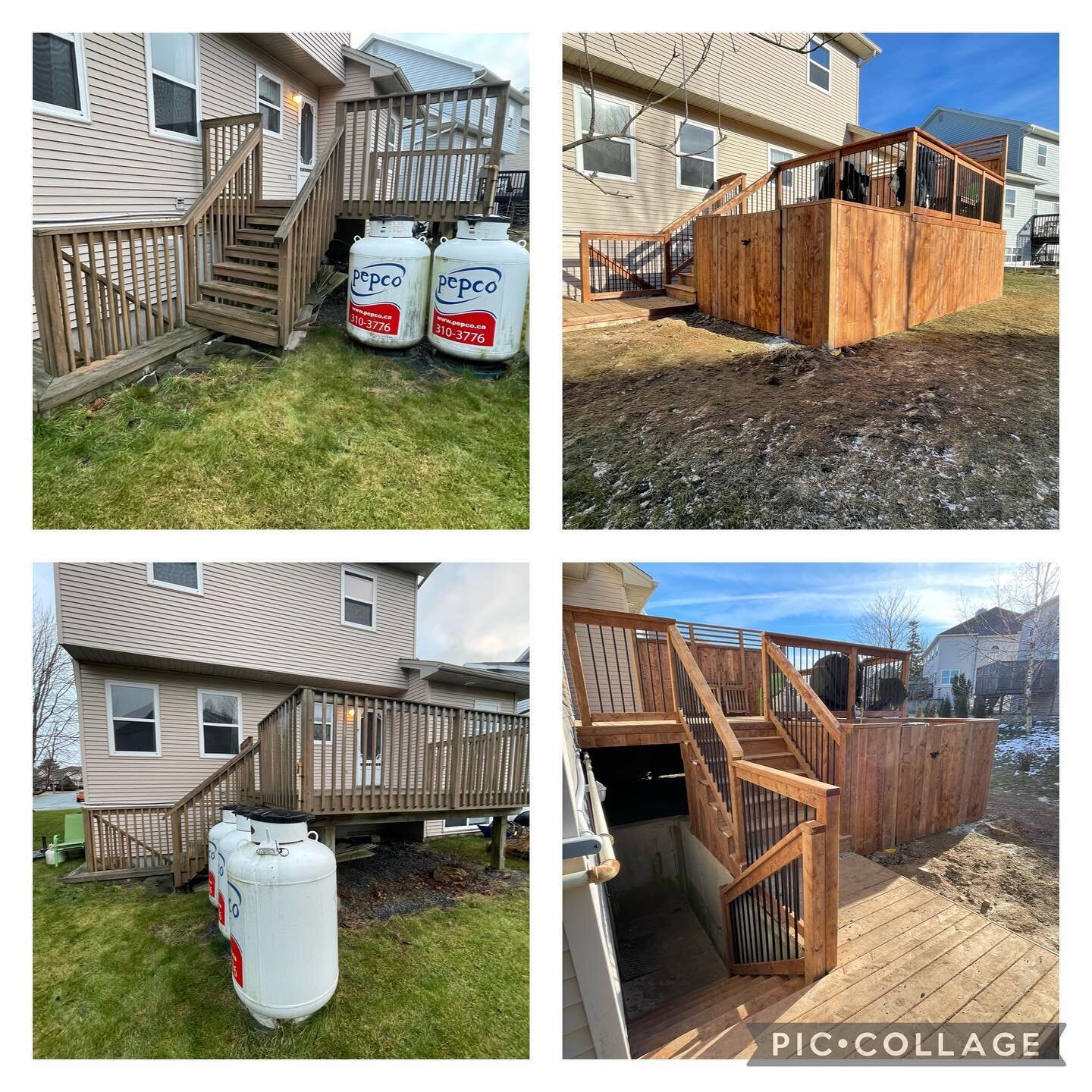 Another beautiful transformation on this deck project in Halifax. 
#blueridgebuilders #customdeck #wooddeck #privacyfence #carpentry #halifaxcontractor #halifax #dartmouth #bedford #fallriver
