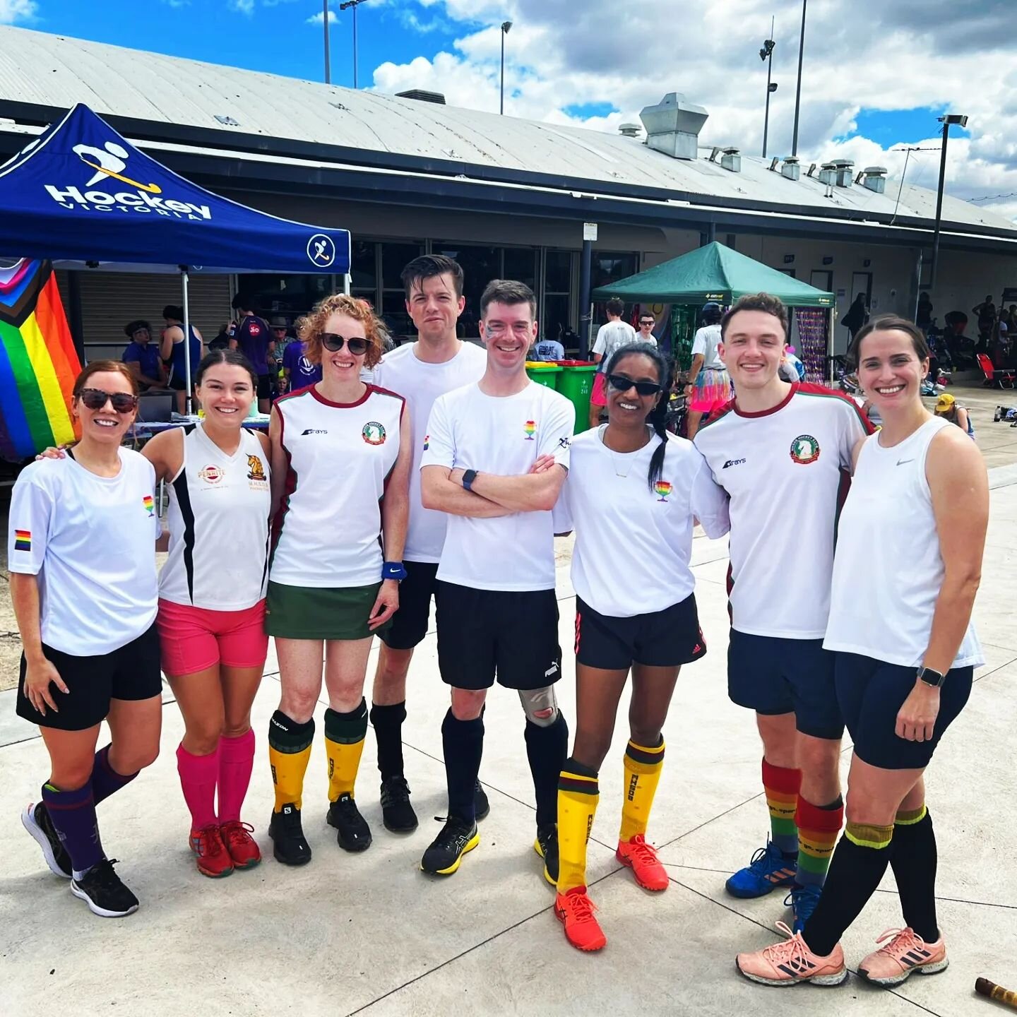 Celebrating inclusivity and diversity at the 2023 Stand Out Cup 🌈 🌈🌈
#proud2play #worldpride #hockeyvictoria #standoutcup #gameforall