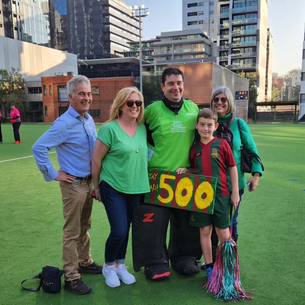 Congratulations, Lachlan Champion, on accomplishing a remarkable feat by playing in his 500th game 💫 

Lachy&rsquo;s journey with MHSOB HC began in 1992 when he made his debut against Knox Hockey Club. Since then, he has become a stalwart of the tea
