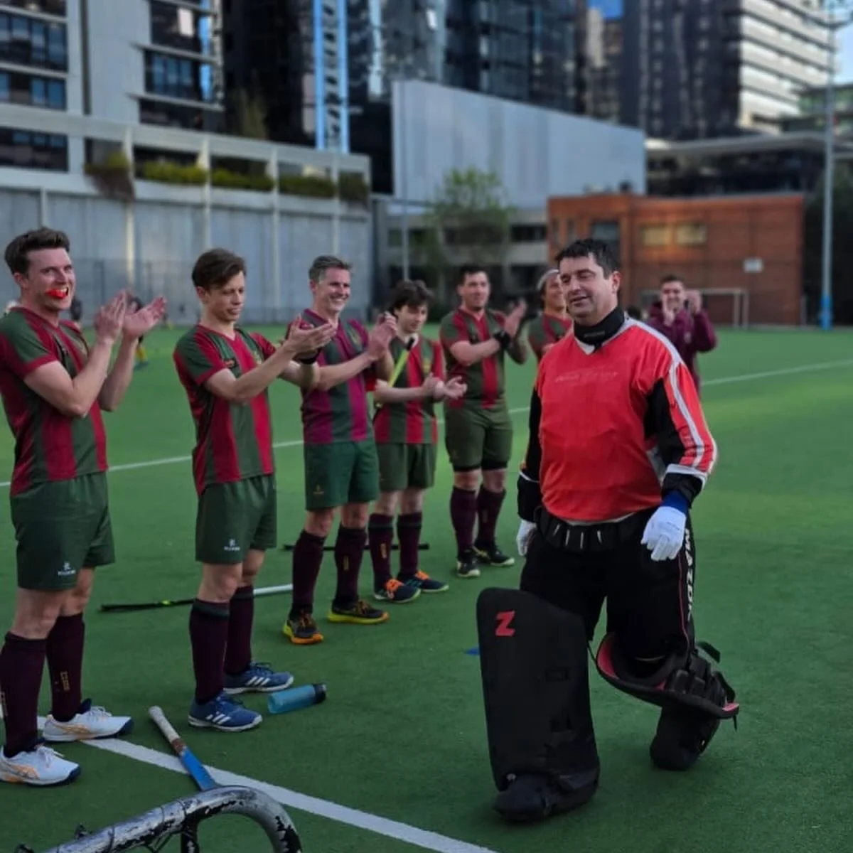 An emotional day yesterday as we celebrated the amazing Firsts career of Lachlan Champion 🥰 Over 500 games for the club and a true club legend! From everyone at MHSOB thank you for everything over the years 🏑🦄