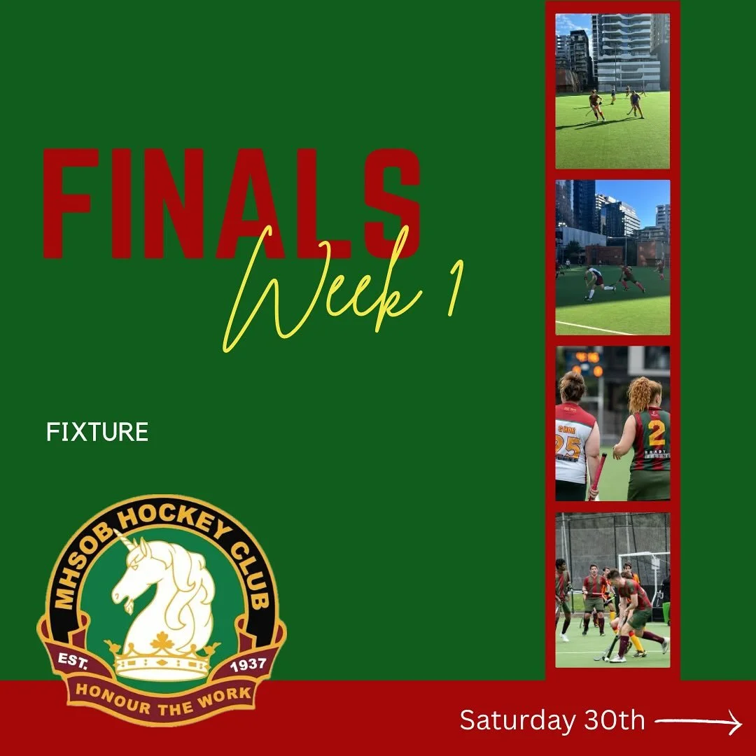 Week 1 of finals kicks off Saturday !! Get down to a game to support our legends!!