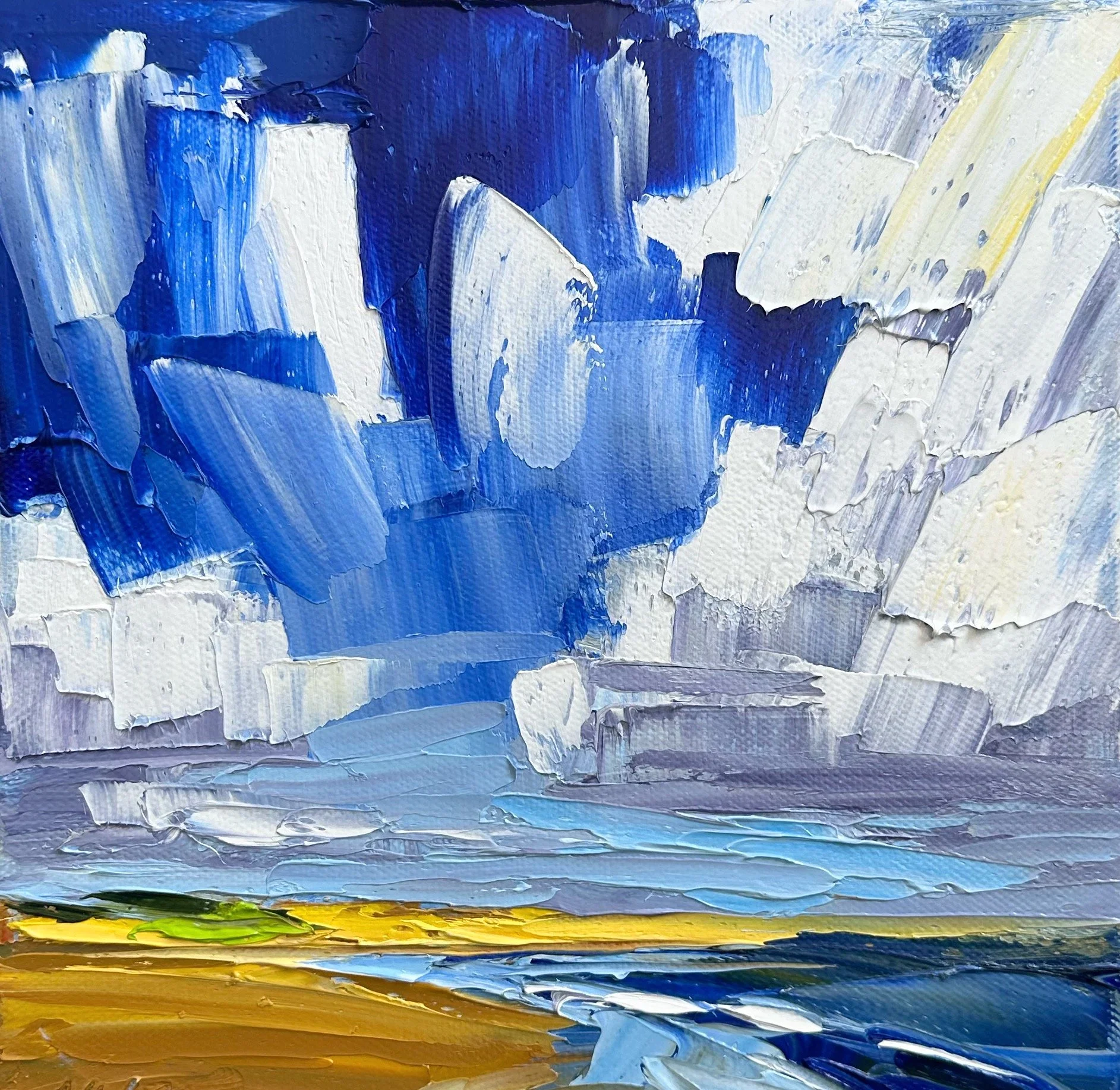 Big Clouds II 8x8 oil on canvas.JPG