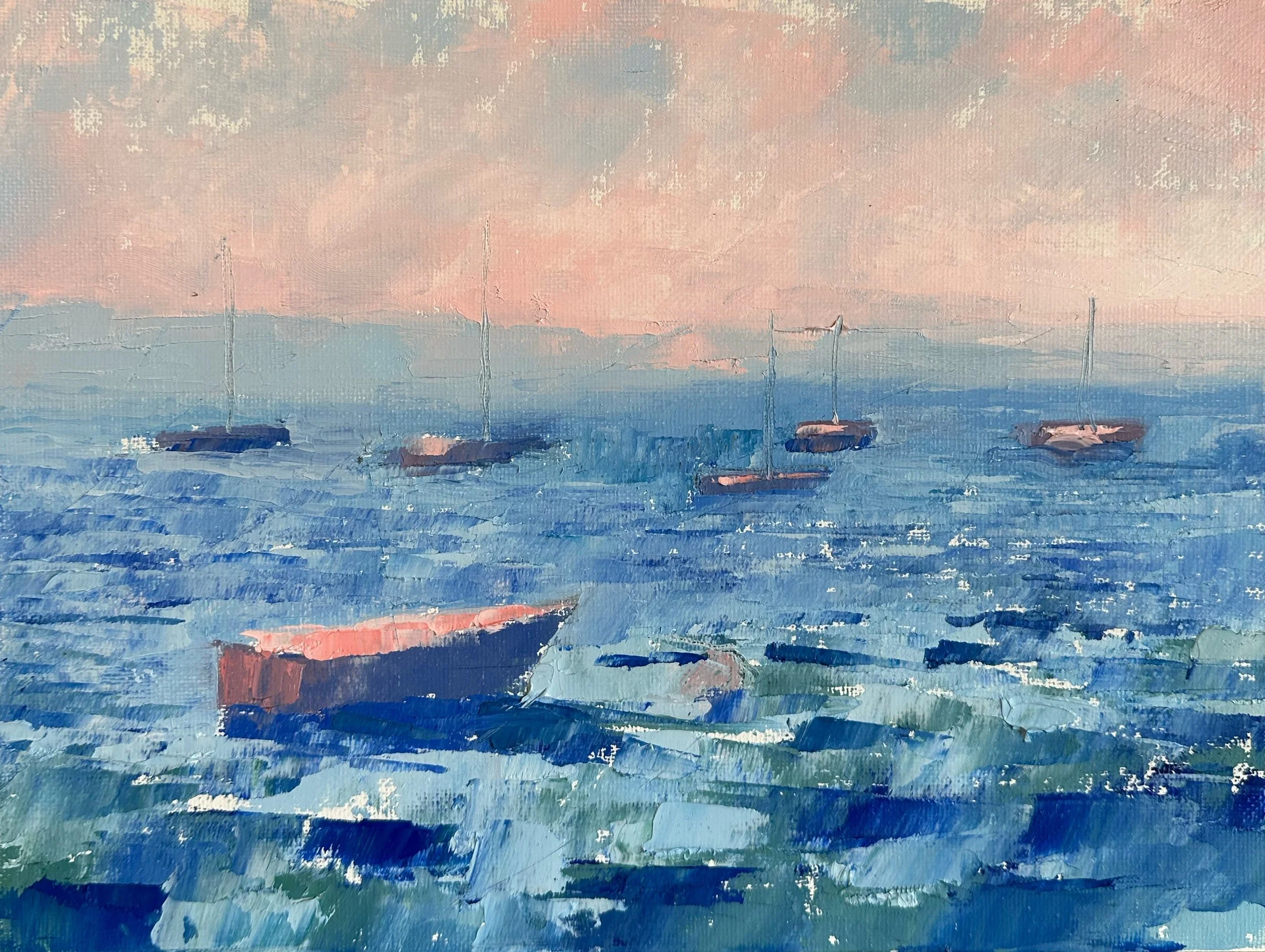 Boats in Haze 9x12 oil on panel.JPG